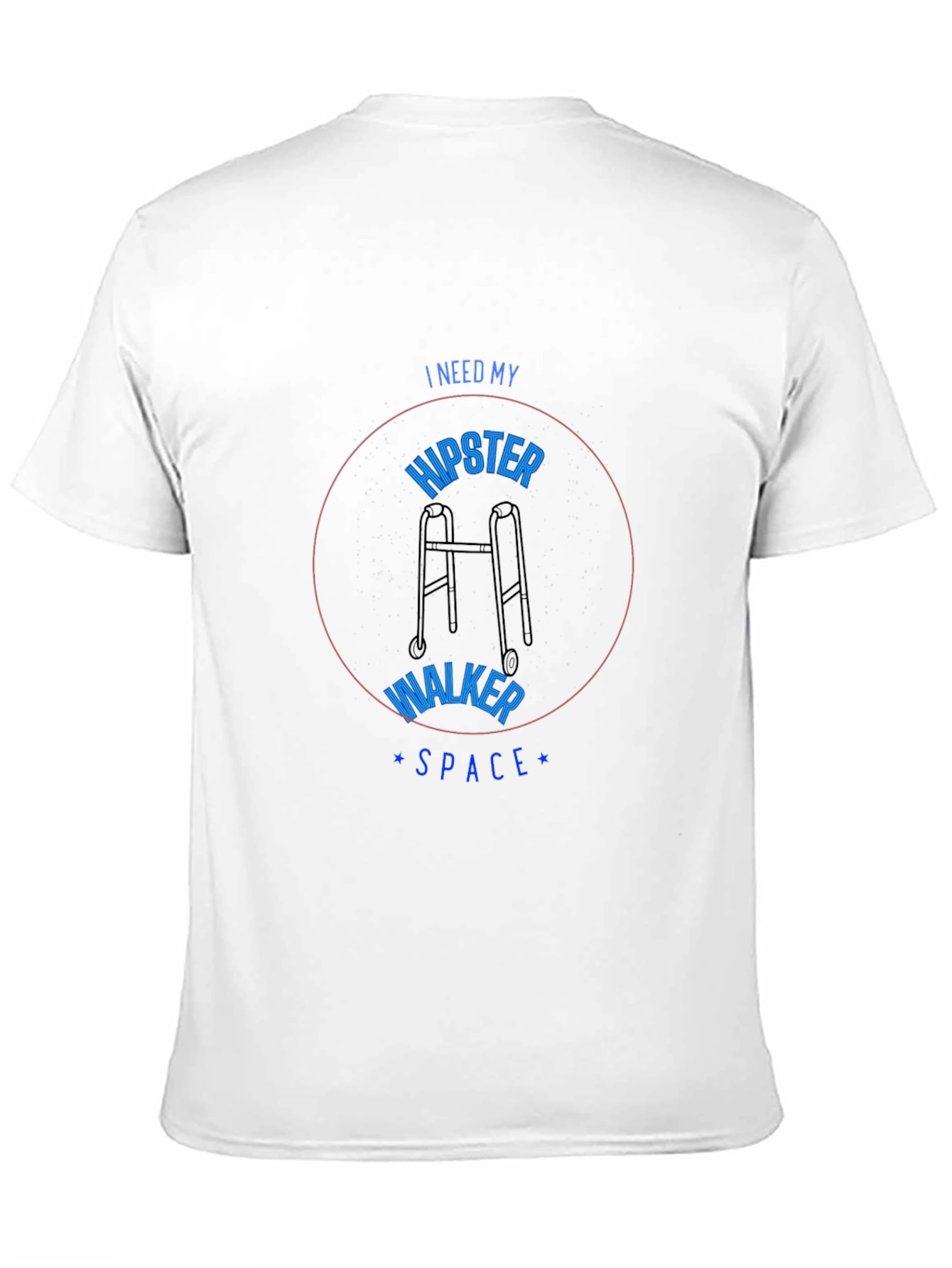Hipster Walker Space Graphic T-Shirt