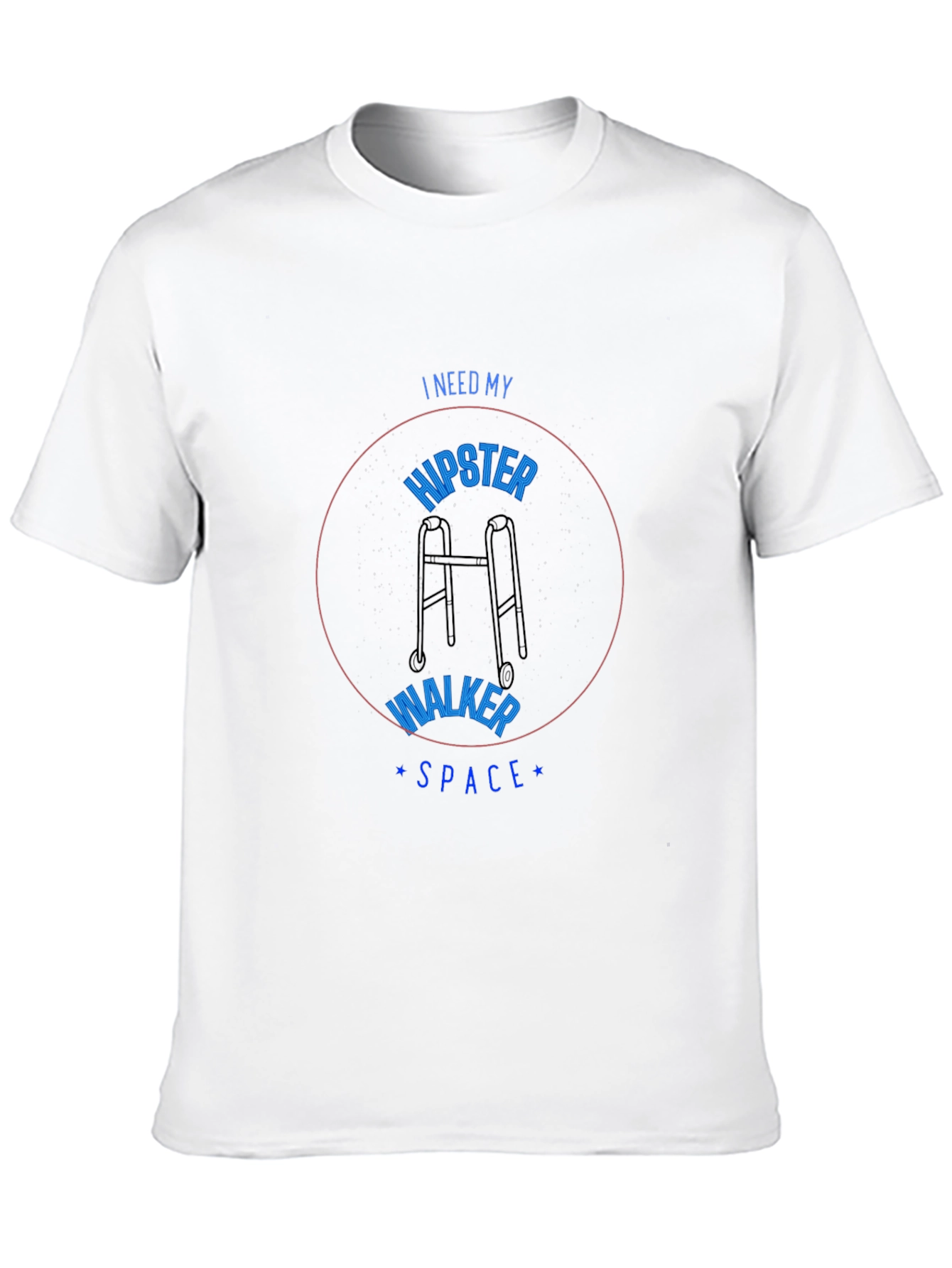 Hipster Walker Space Graphic T-Shirt