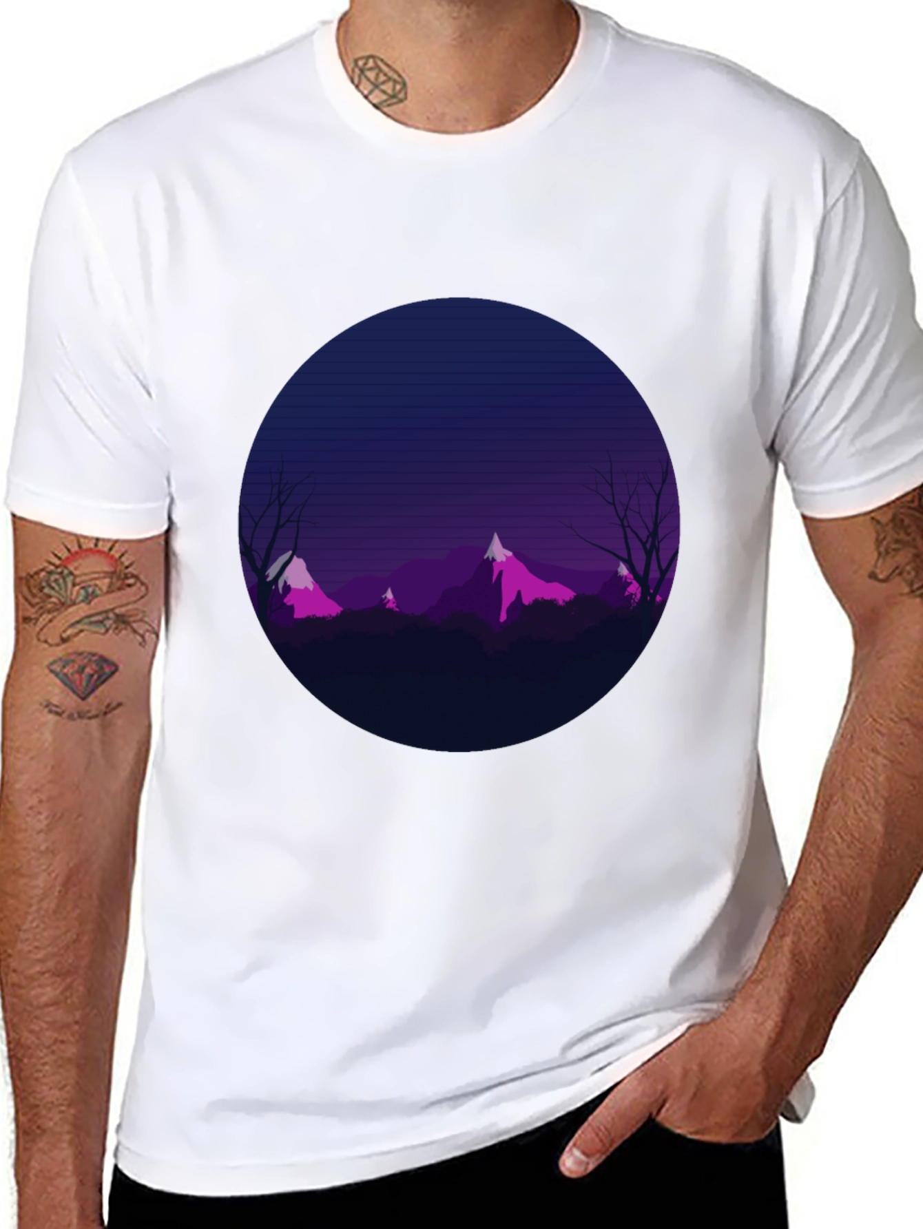 Mountain Sunset Graphic Tee - Stylish & Unique