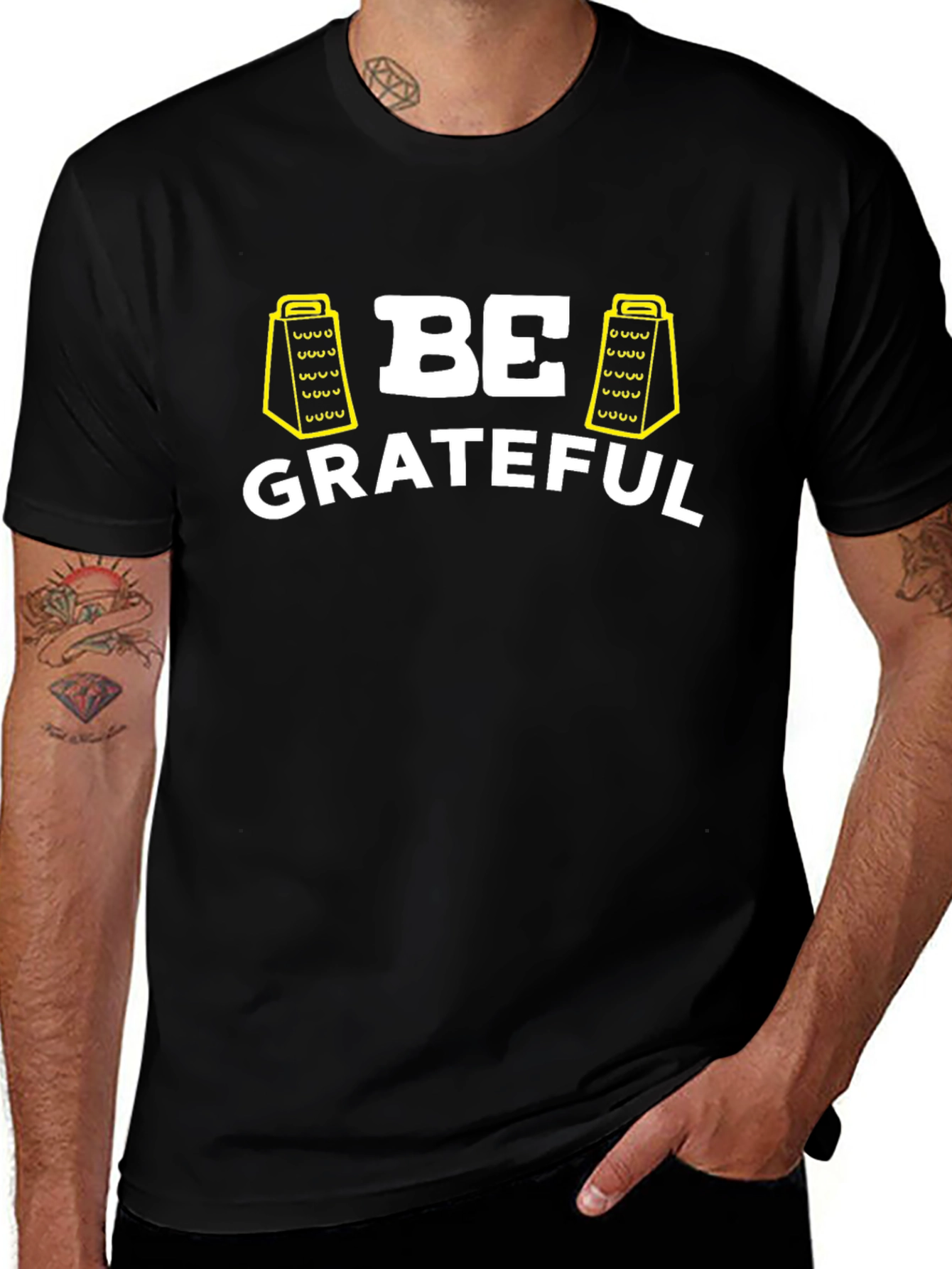 Be Grateful T-Shirt - Funny Grater Design