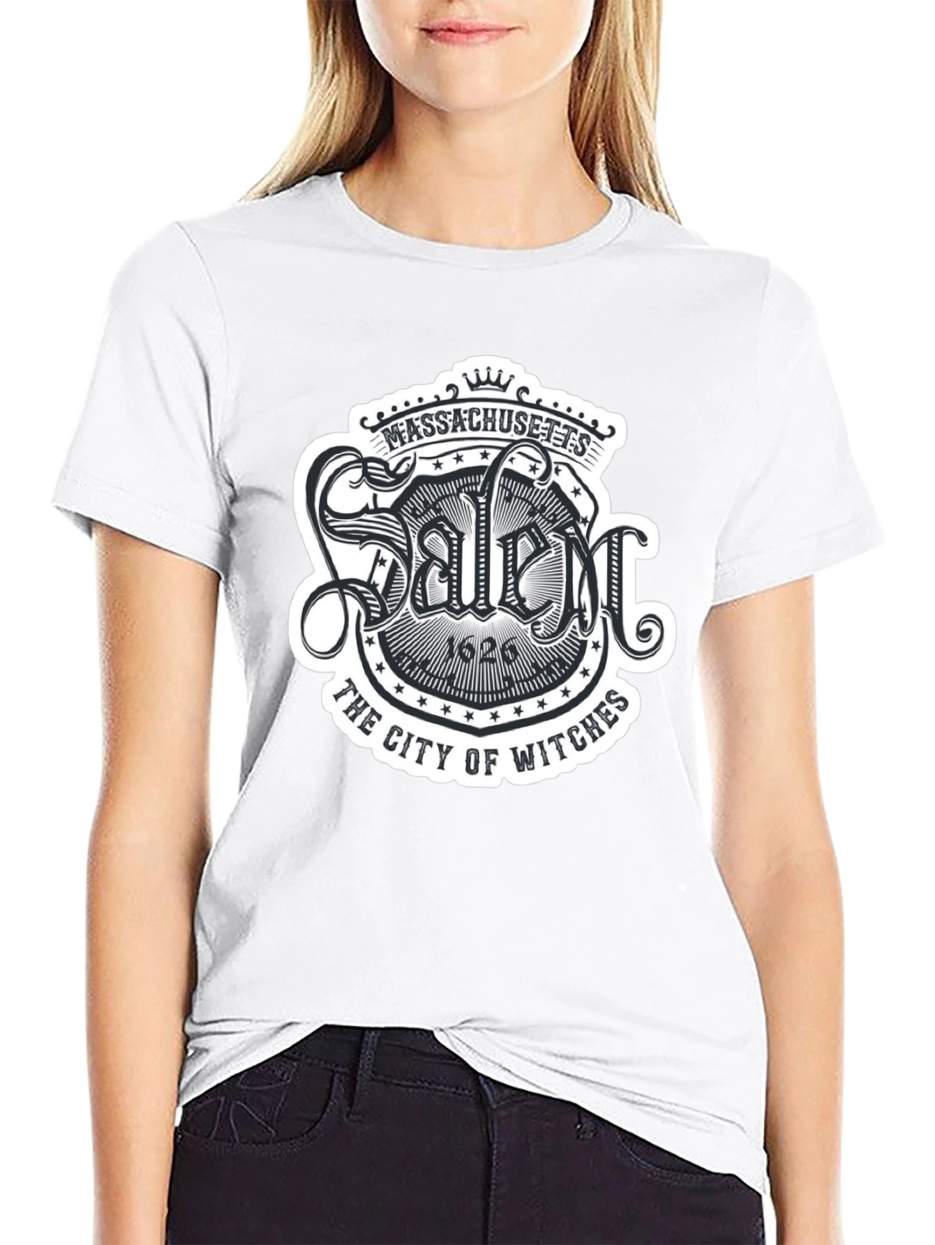 Salem Massachusetts Witch City Graphic T-Shirt