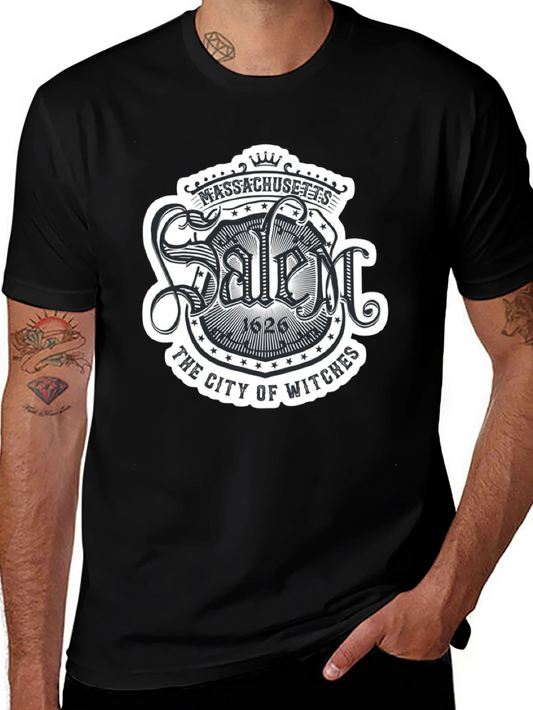 Salem Massachusetts Witch City Graphic T-Shirt