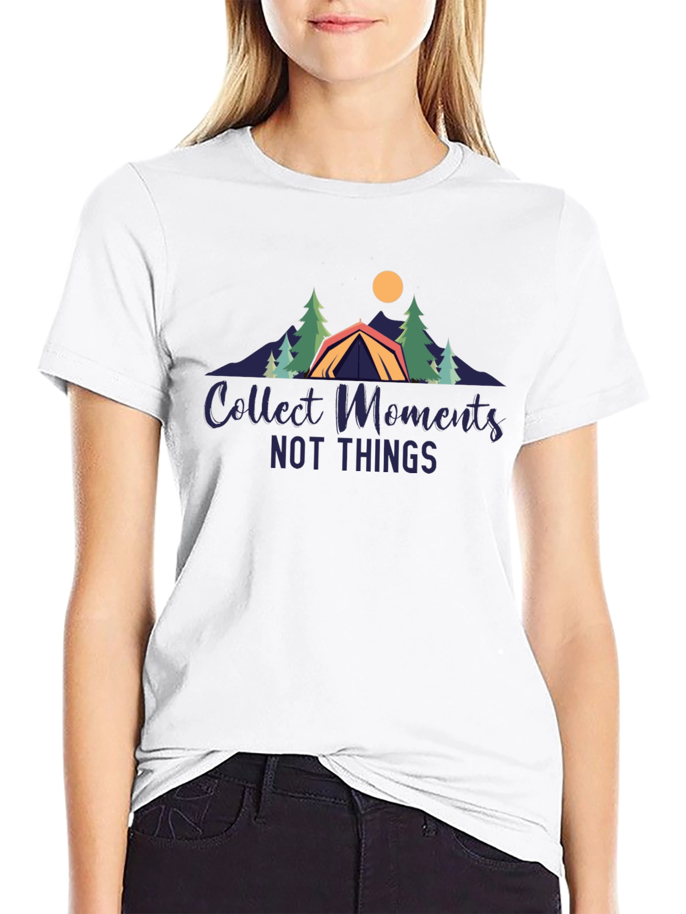 Collect Moments T-Shirt - Camping Design