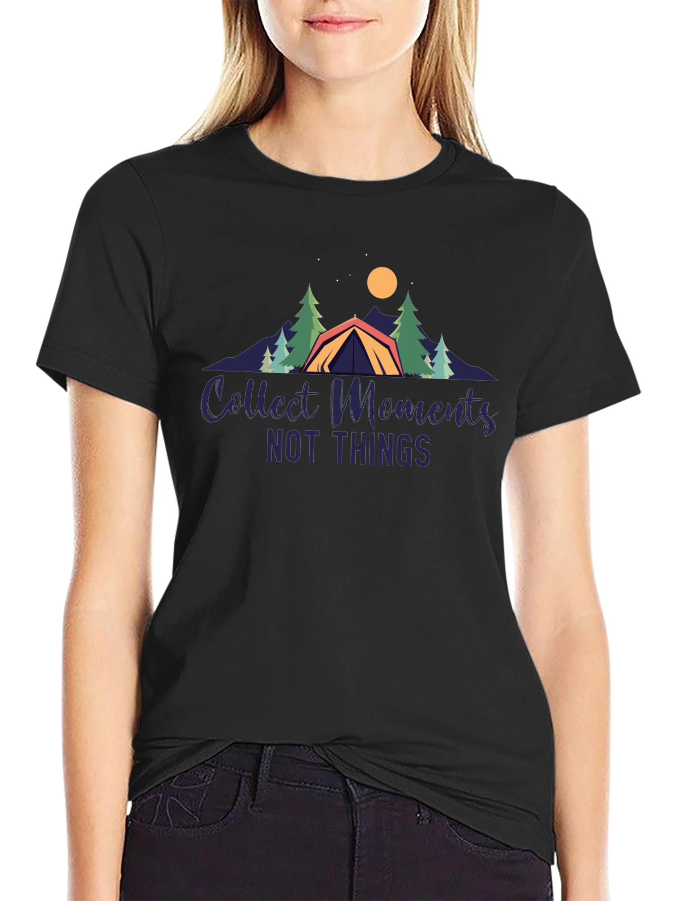 Collect Moments T-Shirt - Camping Design