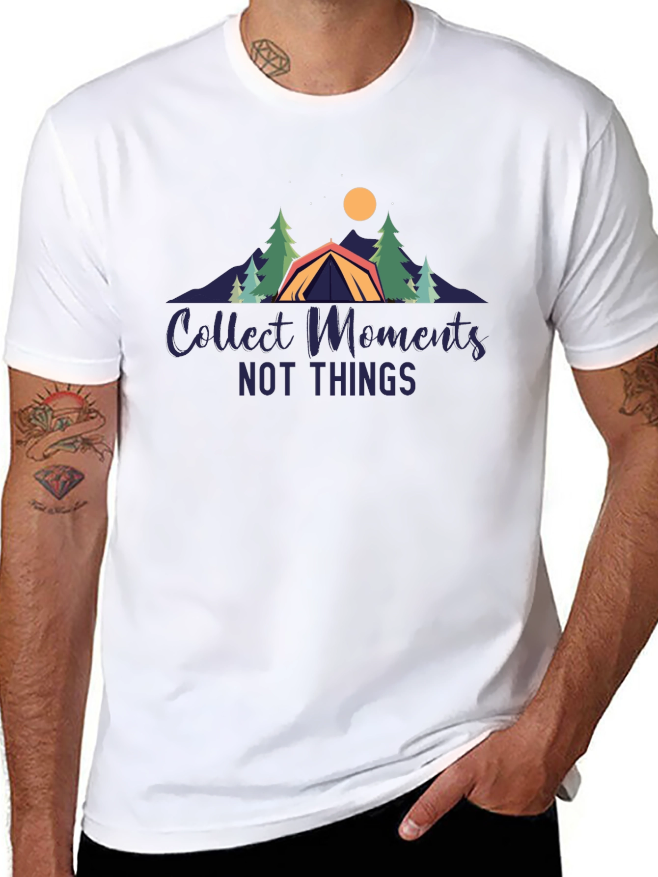 Collect Moments T-Shirt - Camping Design