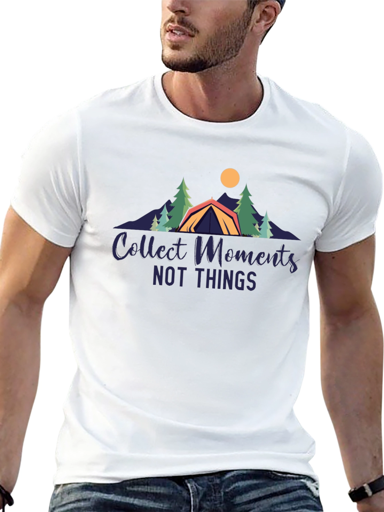 Collect Moments T-Shirt - Camping Design