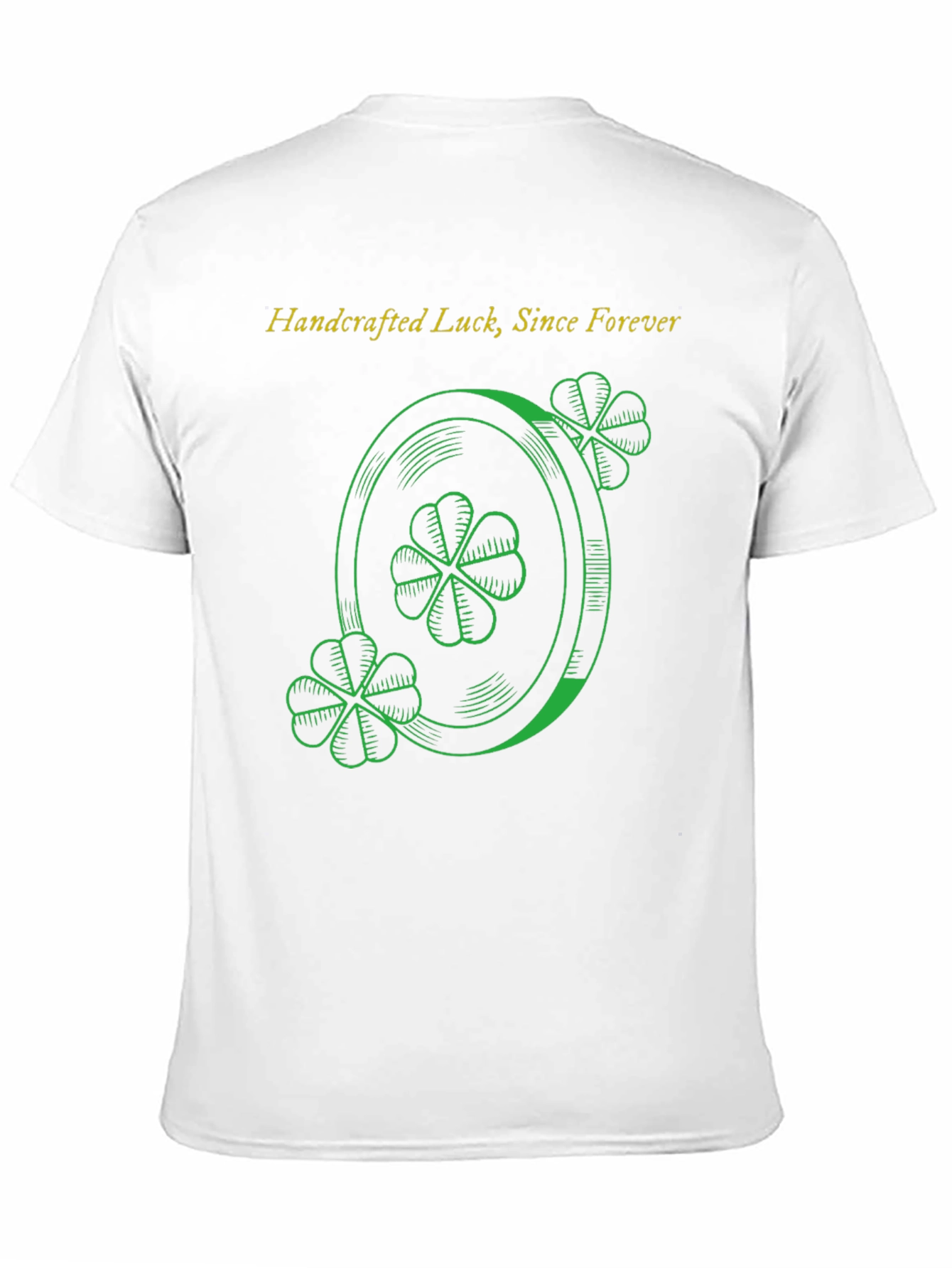 Lucky Clover Graphic T-Shirt - Handcrafted Luck