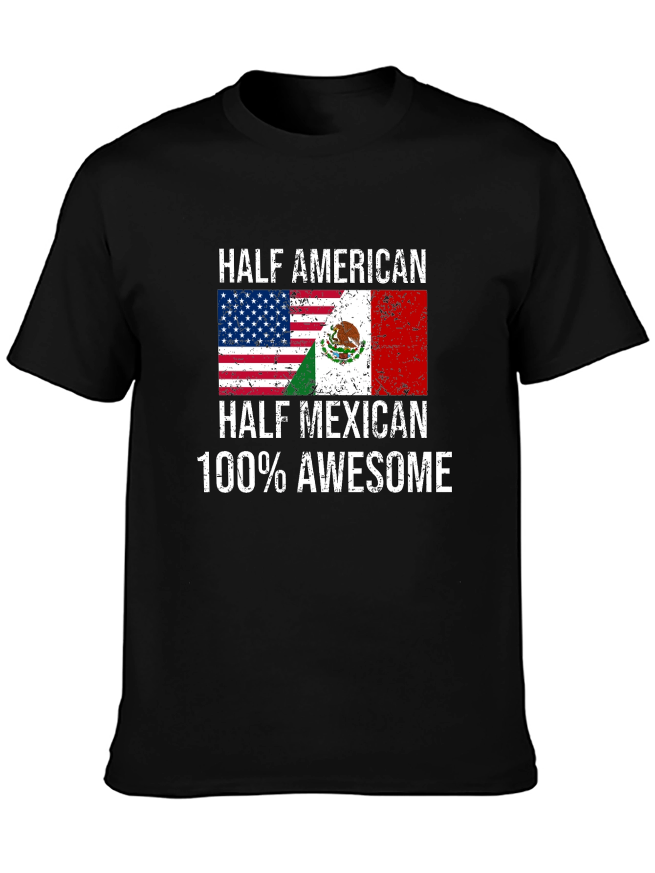 Half American Half Mexican Graphic Tee