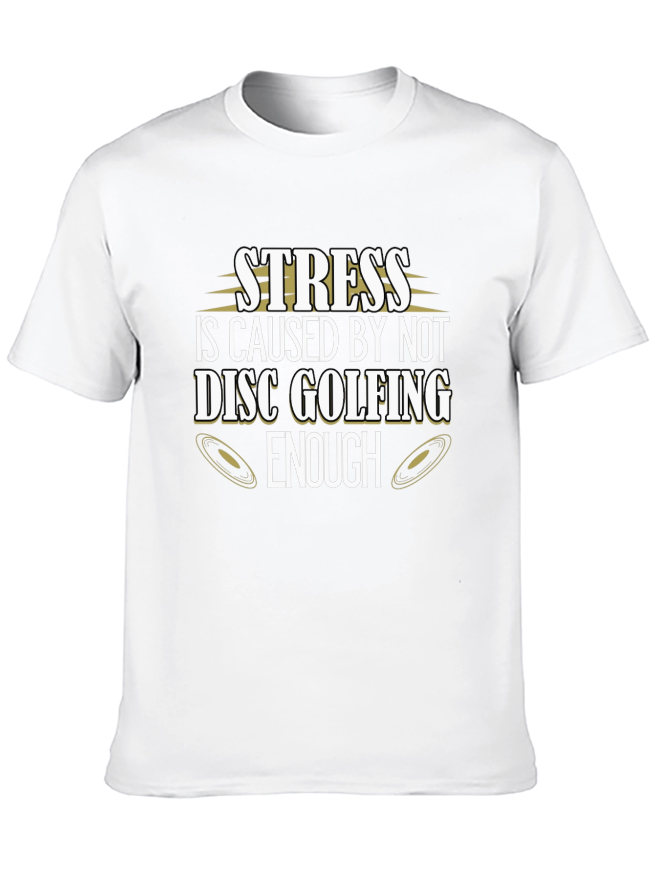Stress Disc Golfing Black Tee