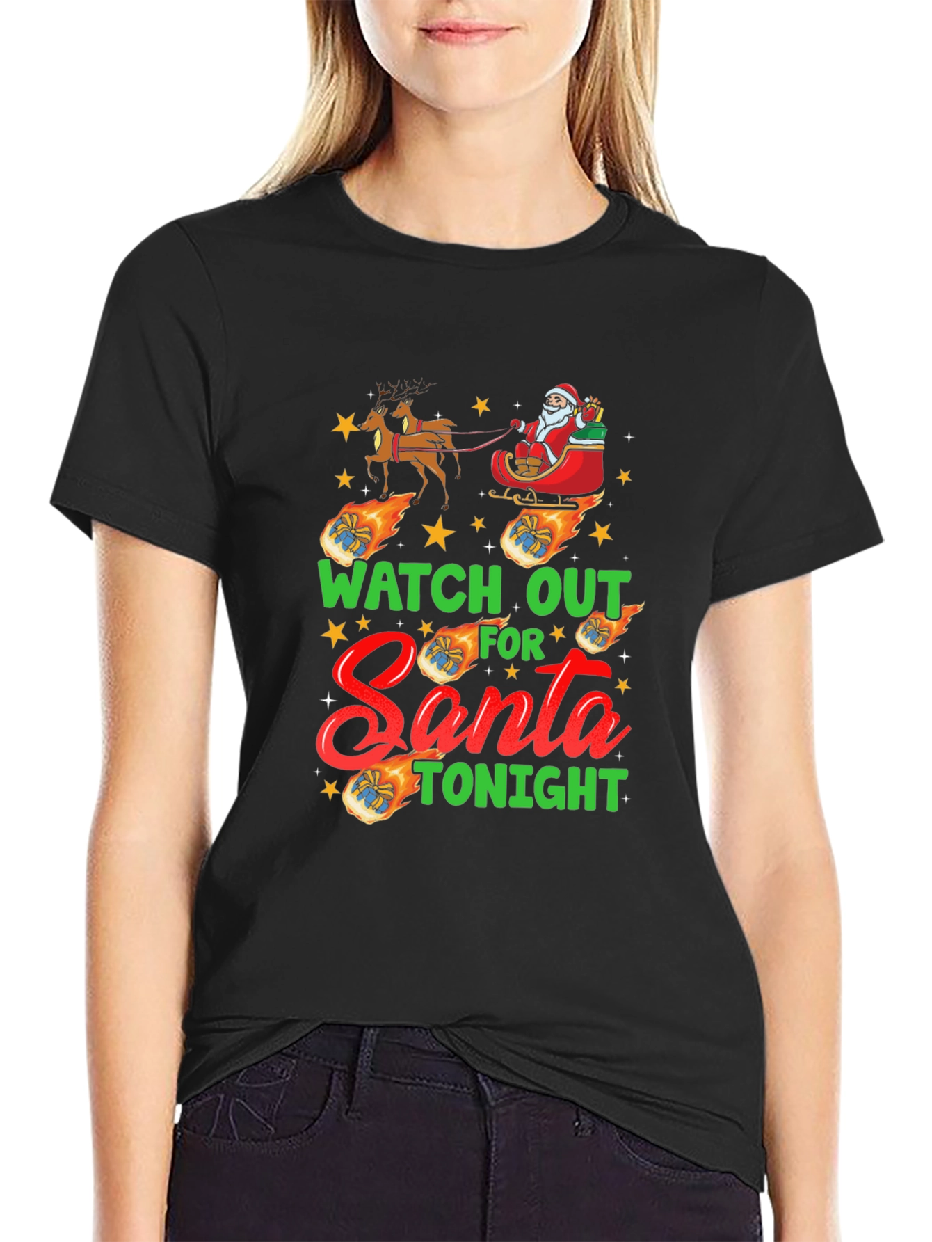 Watch Out For Santa Tonight Funny T-Shirt