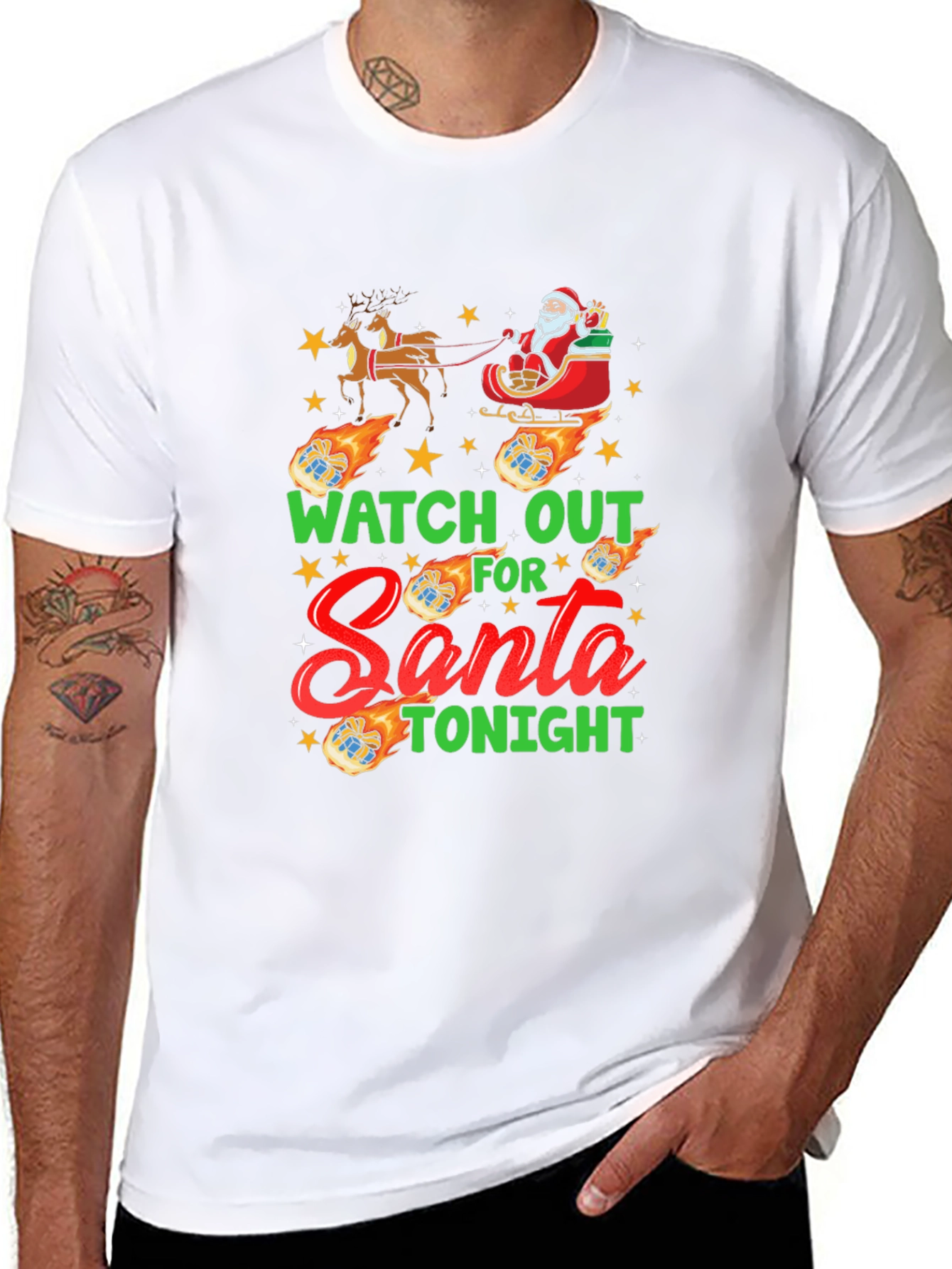Watch Out For Santa Tonight Funny T-Shirt