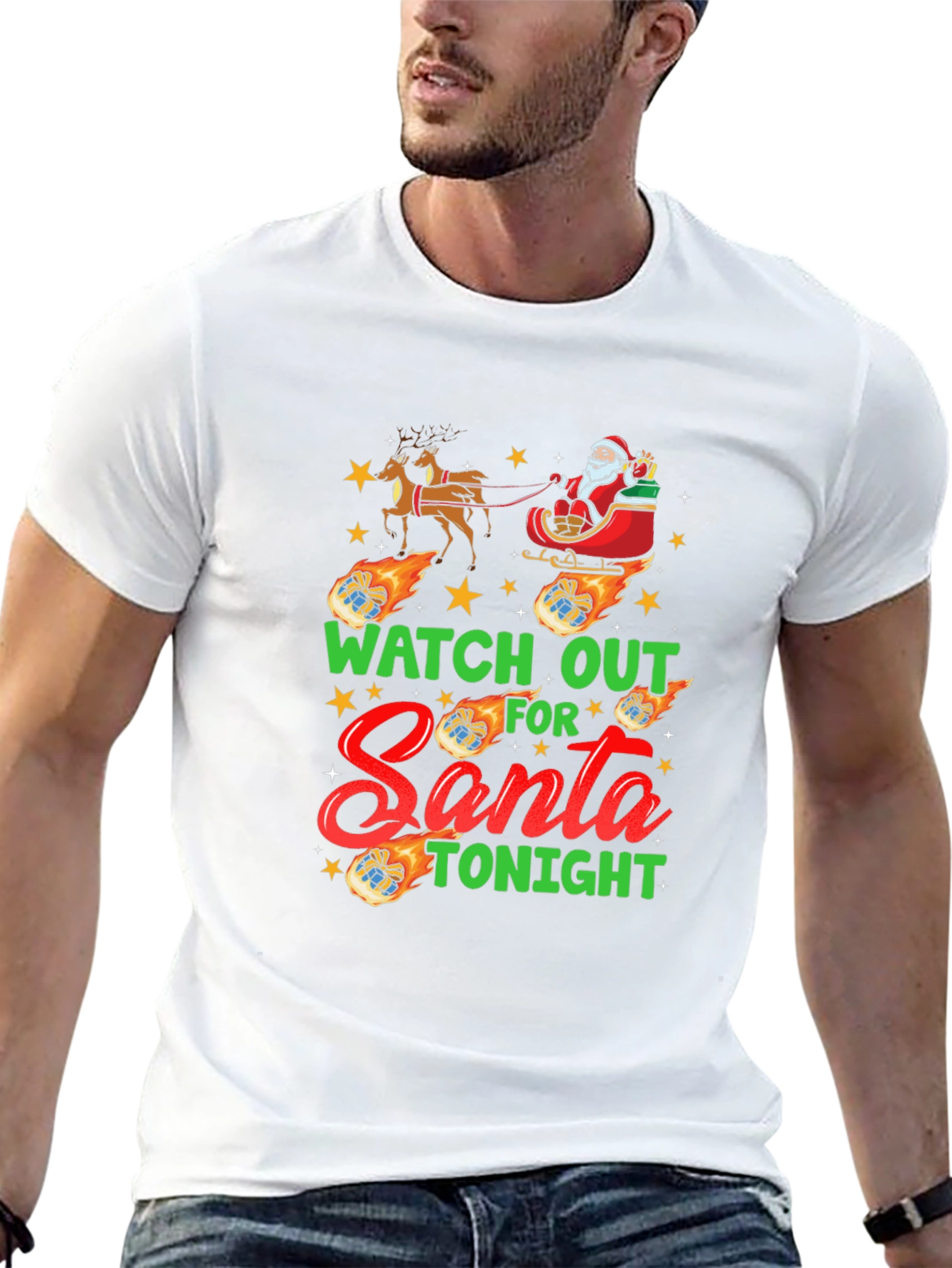Watch Out For Santa Tonight Funny T-Shirt