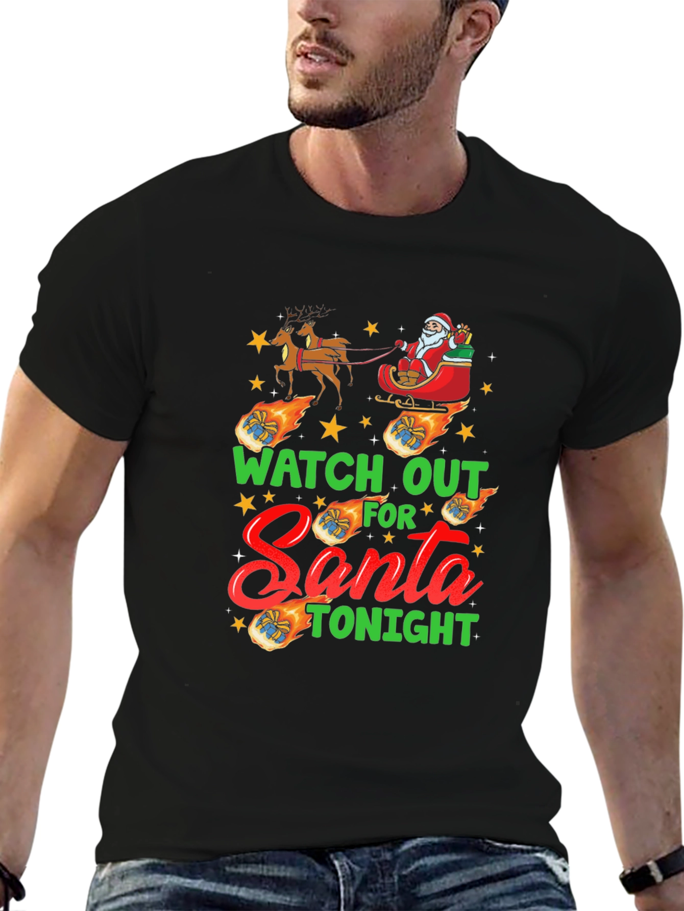 Watch Out For Santa Tonight Funny T-Shirt