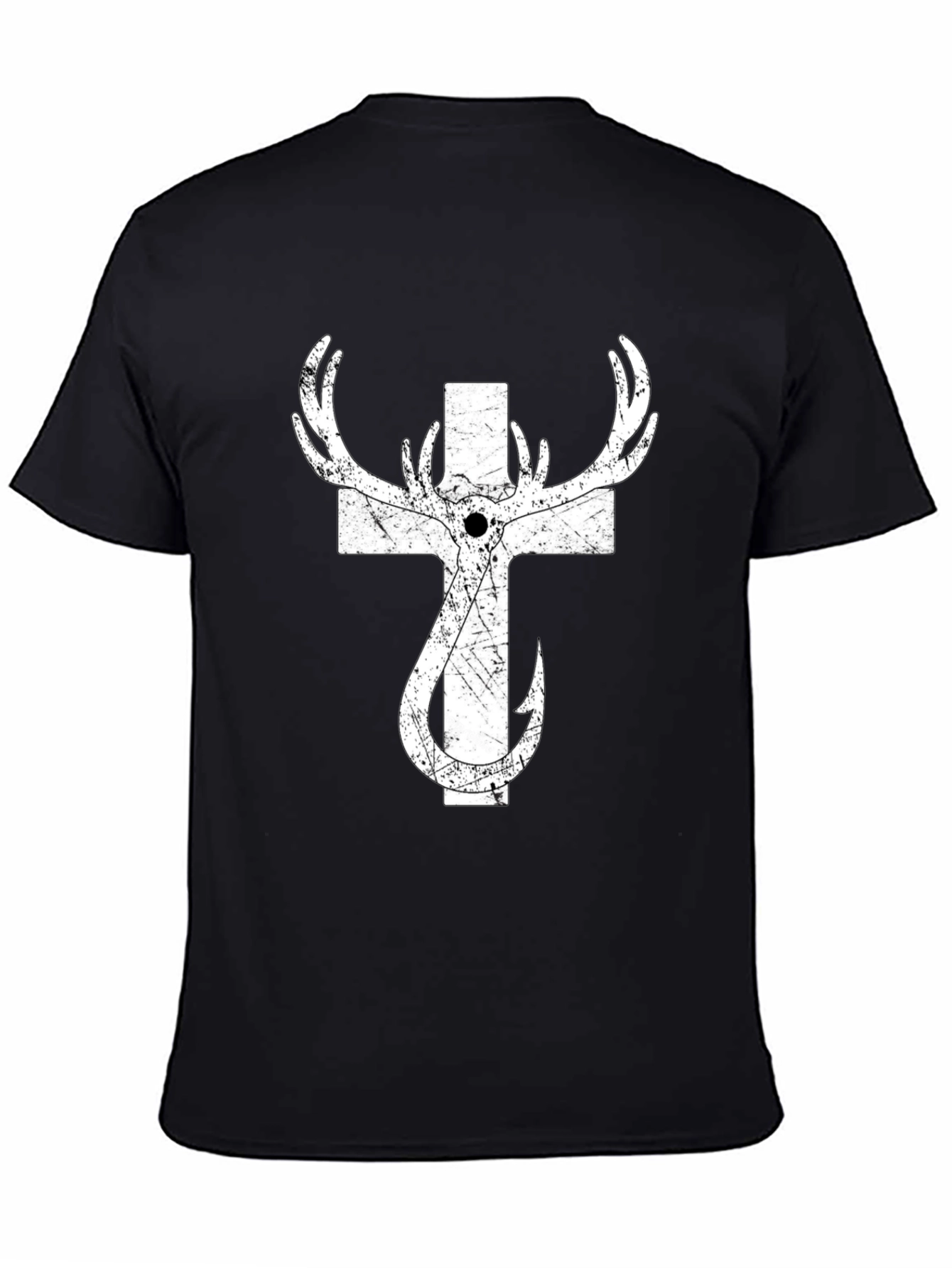 Hunting Fishing Cross T-Shirt for Men