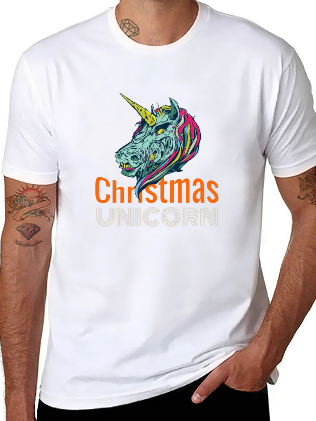 Christmas Unicorn Graphic Tee
