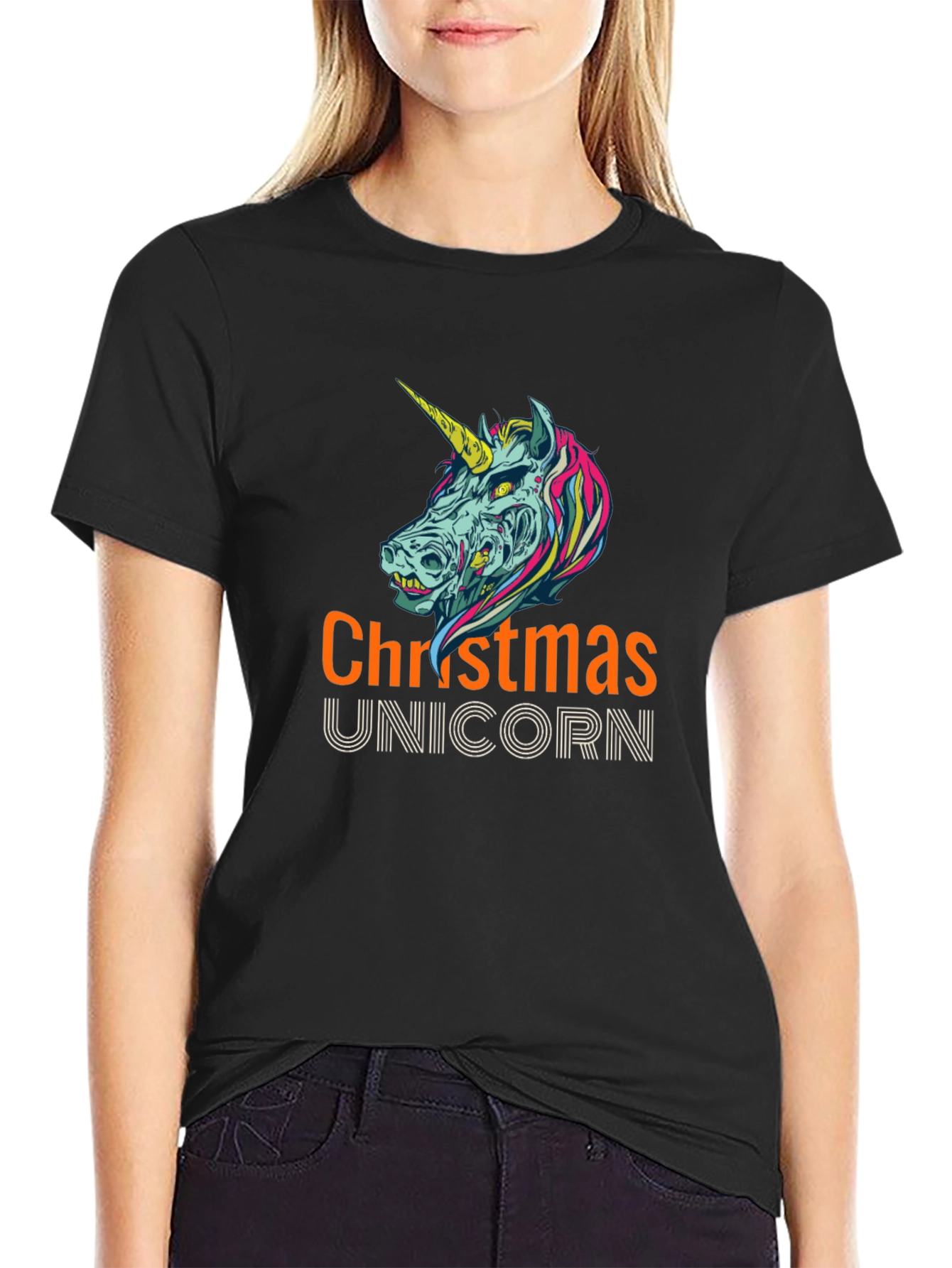 Christmas Unicorn Graphic Tee