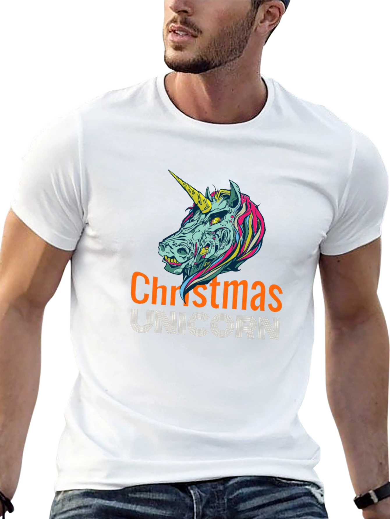 Christmas Unicorn Graphic Tee