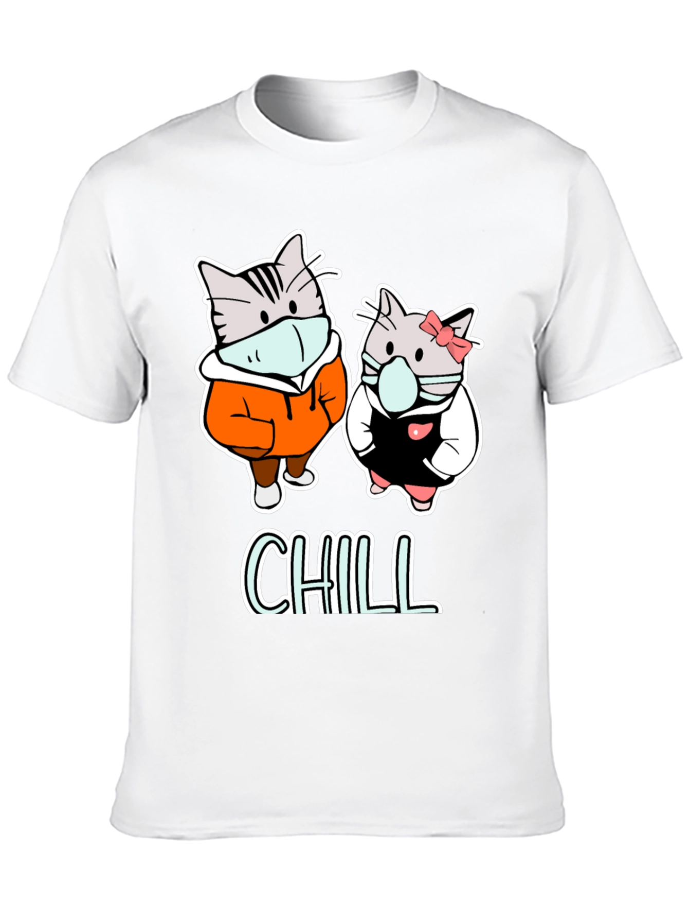 Chill Cats Graphic Tee - Cozy & Cute