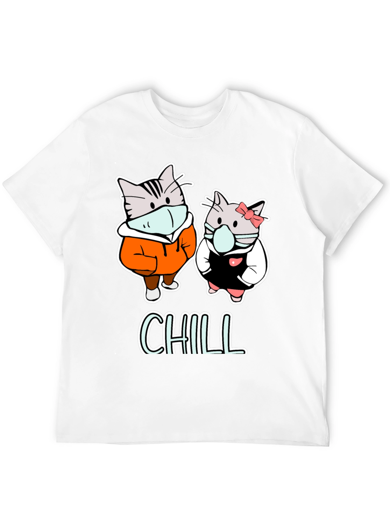 Chill Cats Graphic Tee - Cozy & Cute