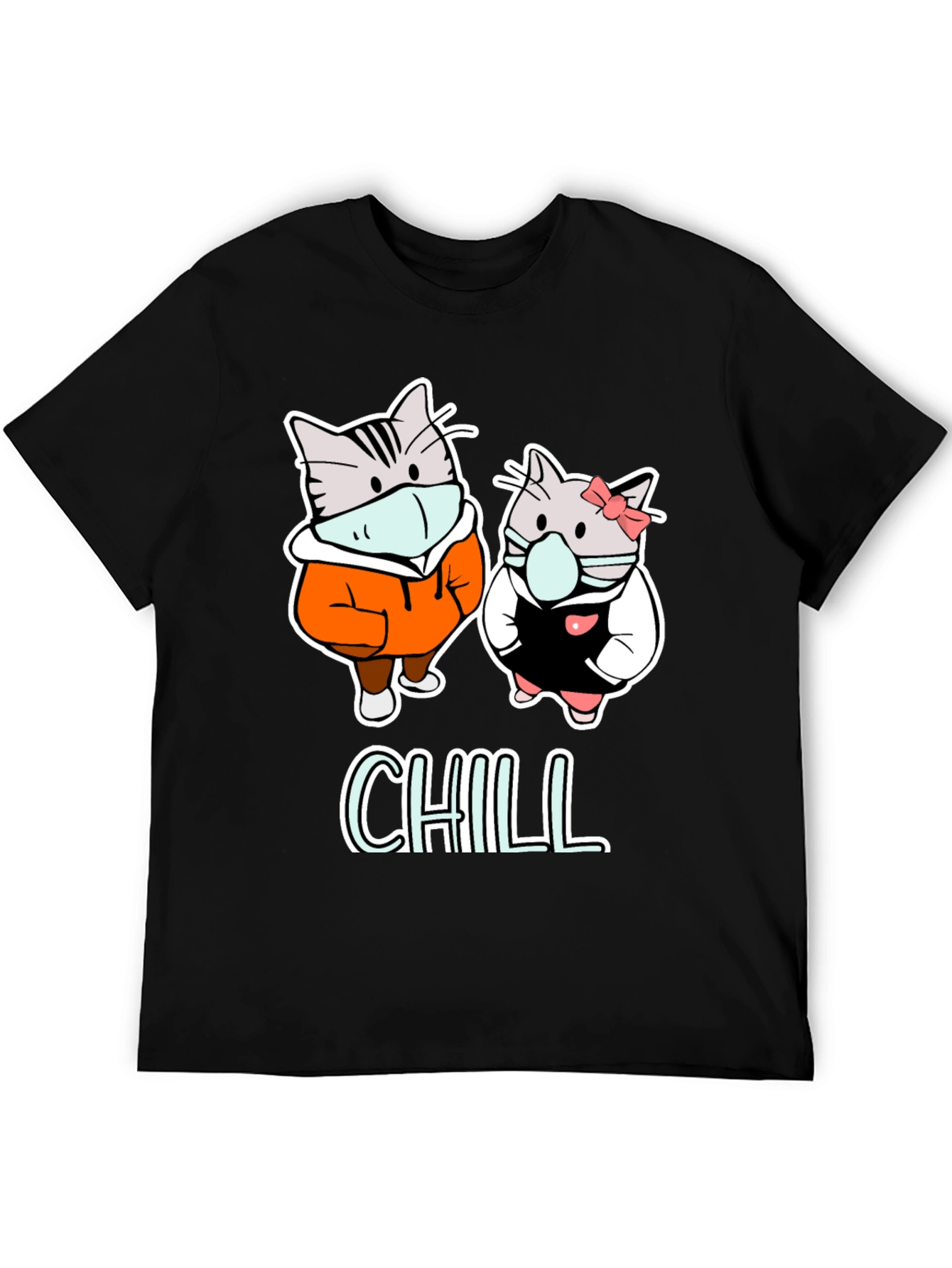 Chill Cats Graphic Tee - Cozy & Cute