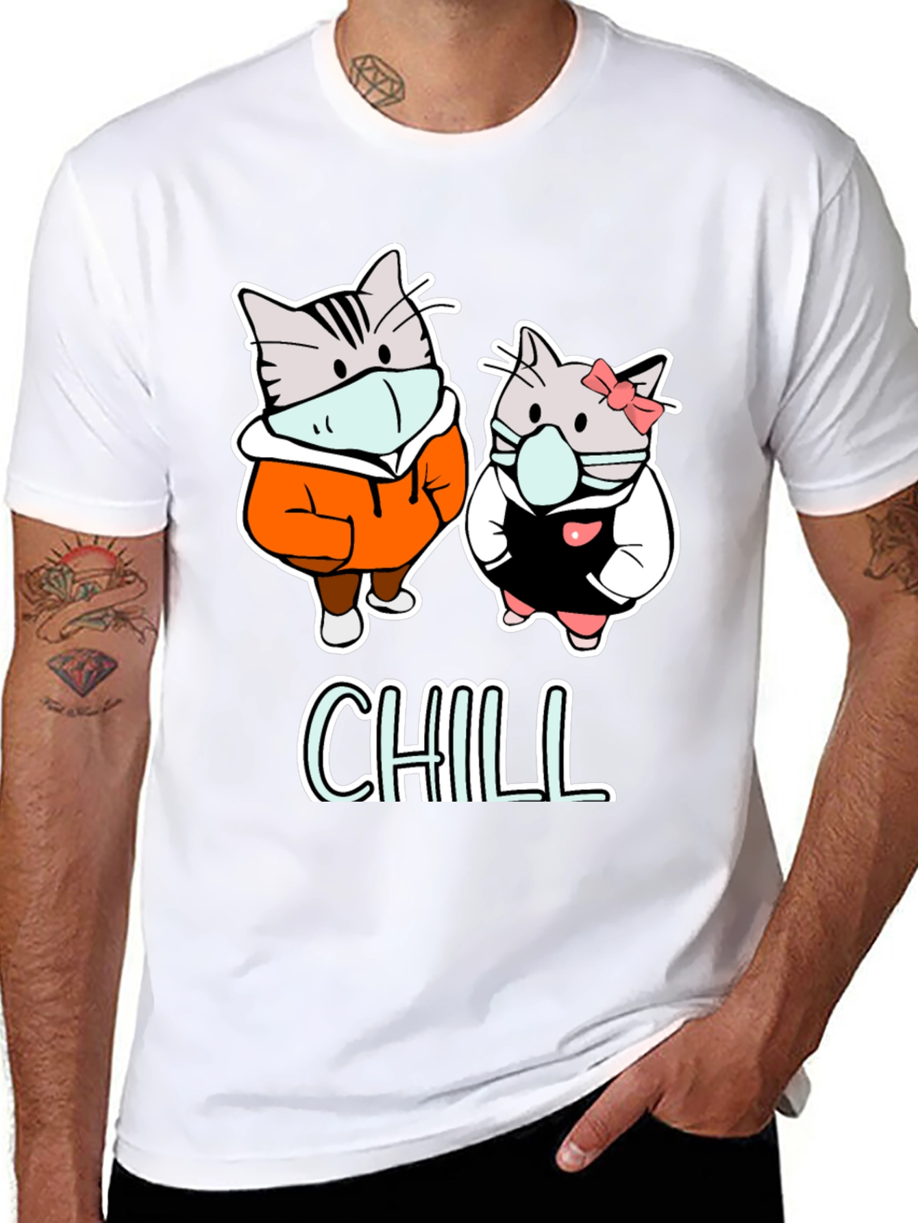 Chill Cats Graphic Tee - Cozy & Cute