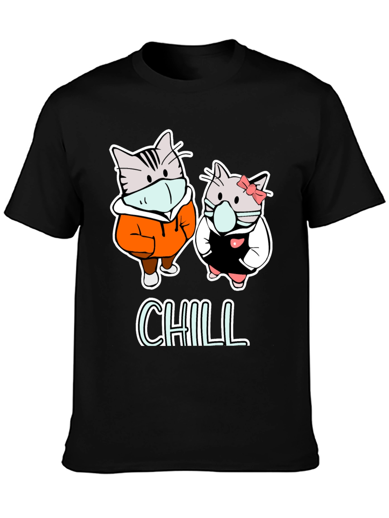 Chill Cats Graphic Tee - Cozy & Cute