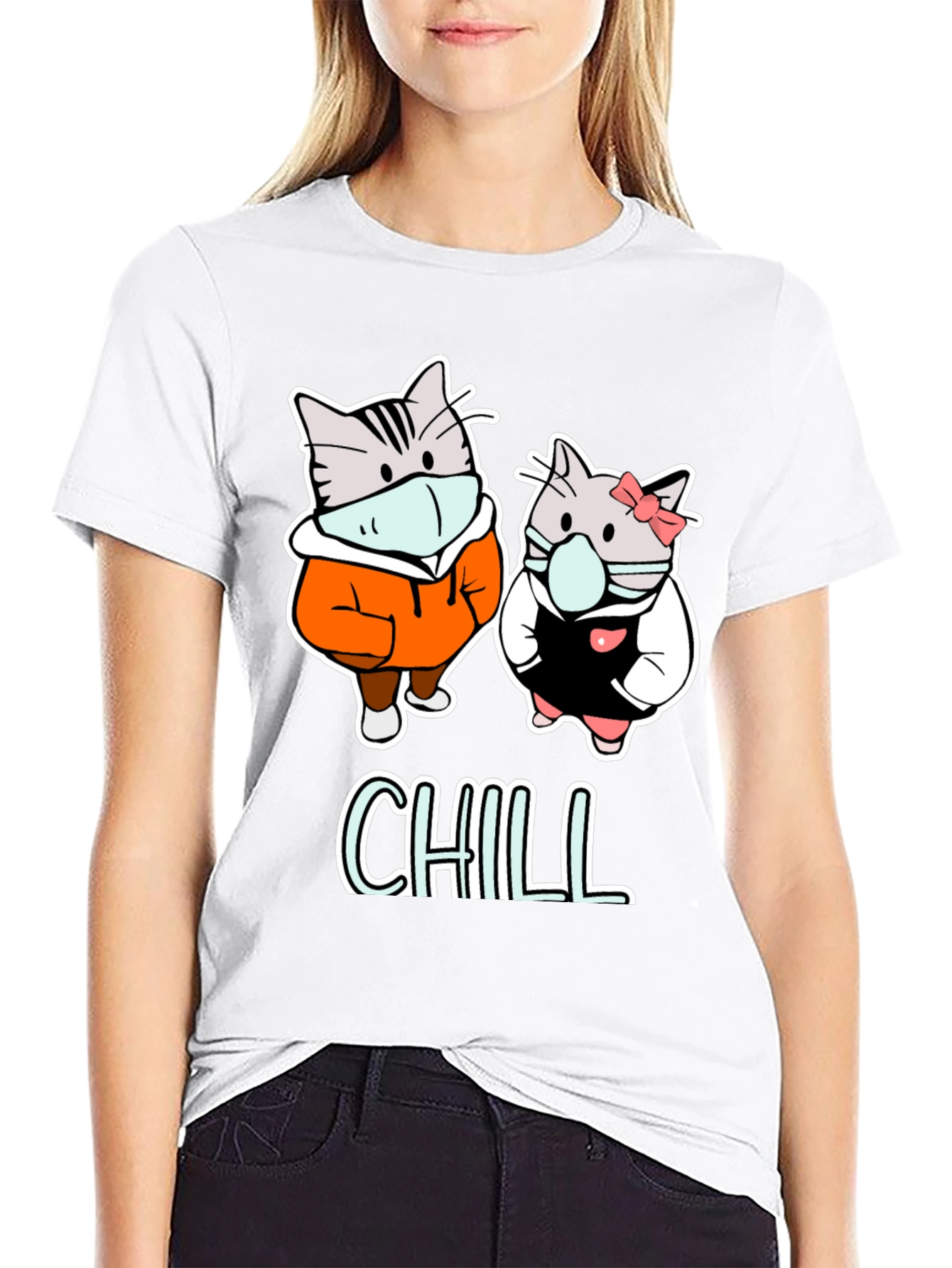 Chill Cats Graphic Tee - Cozy & Cute