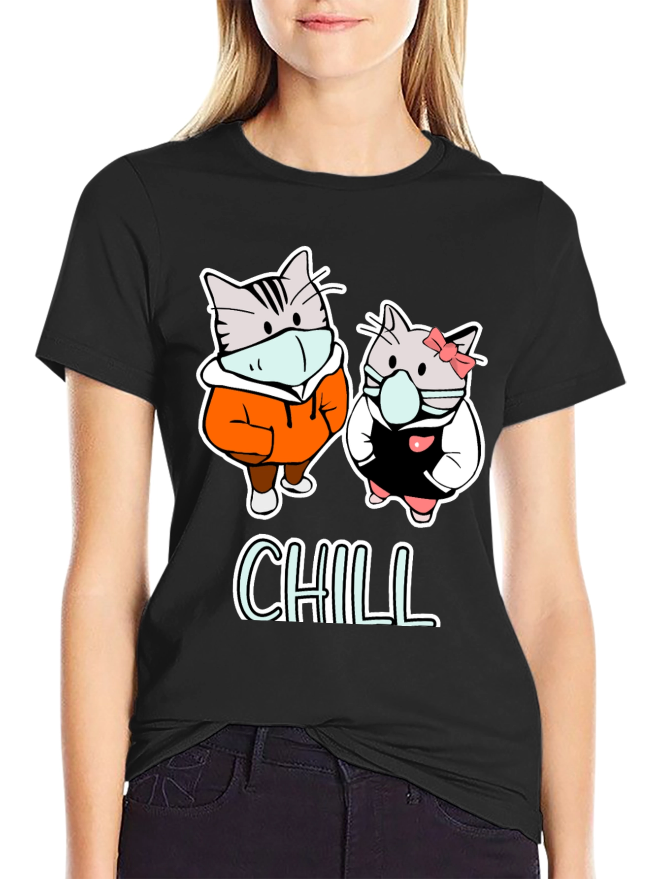 Chill Cats Graphic Tee - Cozy & Cute