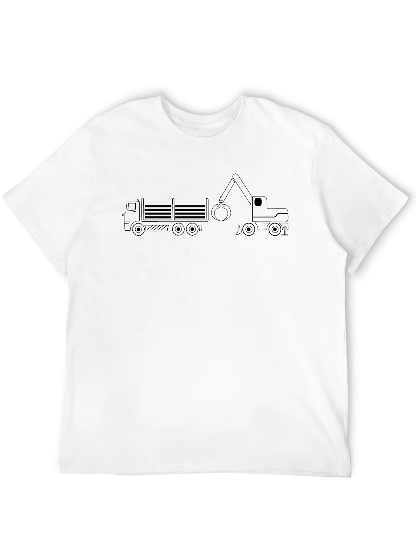 Construction Truck T-Shirt - Black