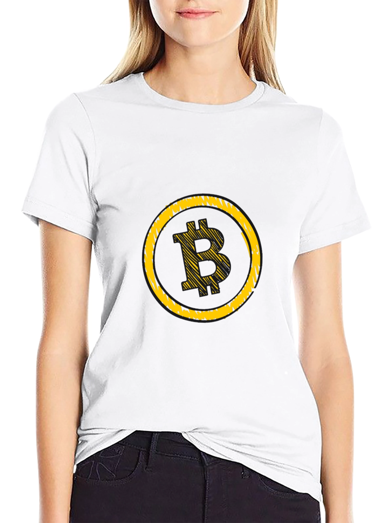 Bitcoin Logo Tee - Black Crypto Shirt