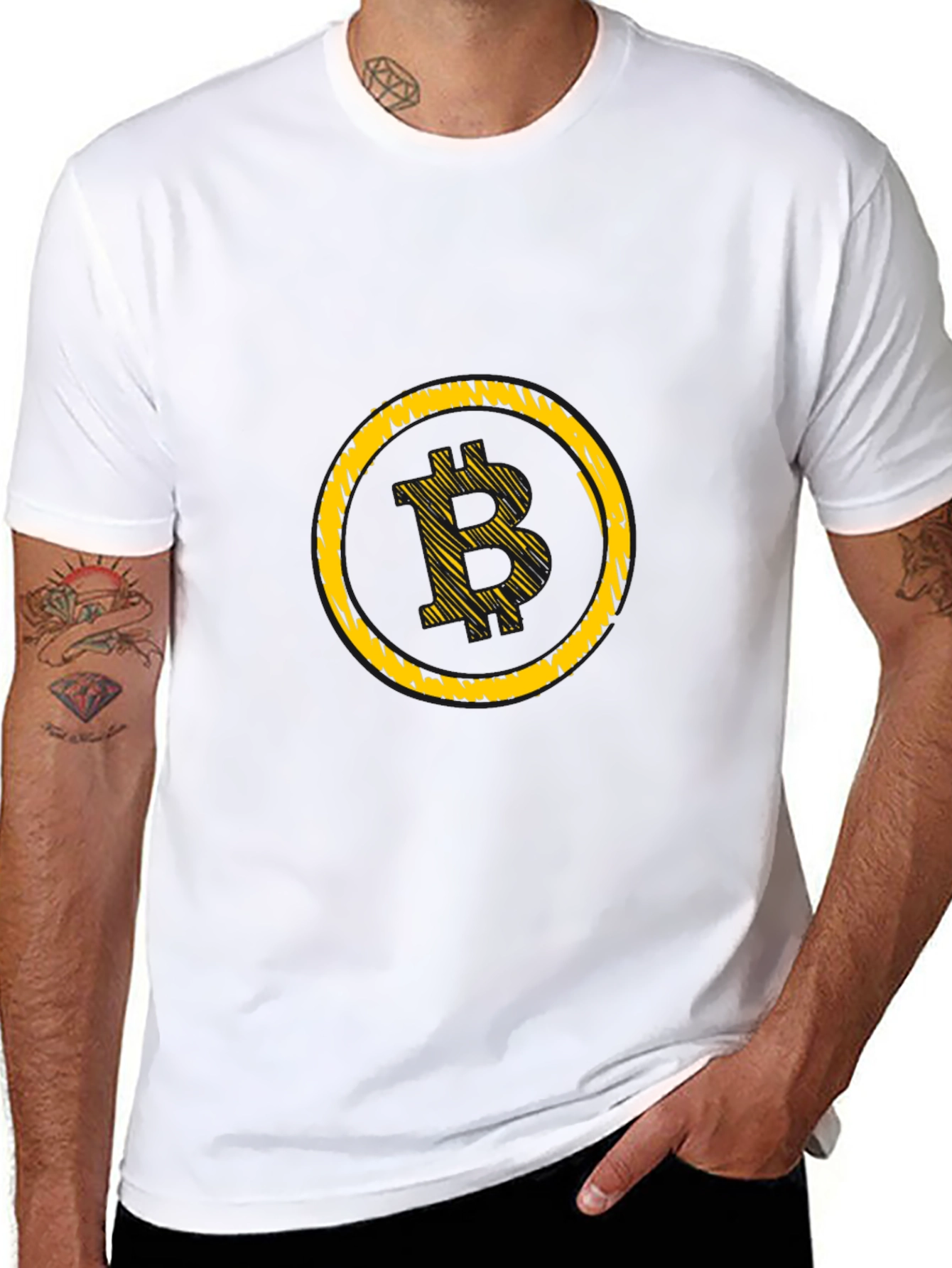 Bitcoin Logo Tee - Black Crypto Shirt