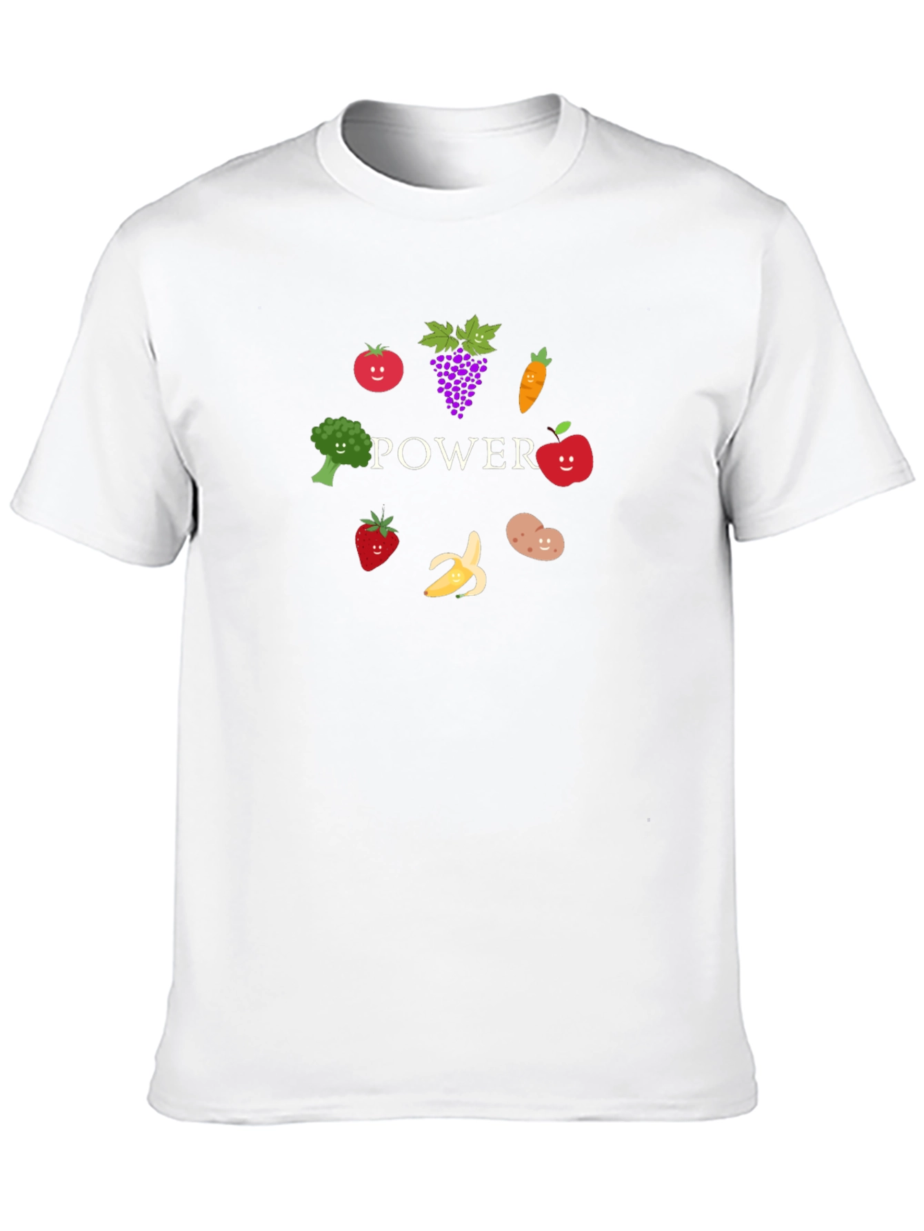 Vegan Power Tee - Fruits and Vegetables