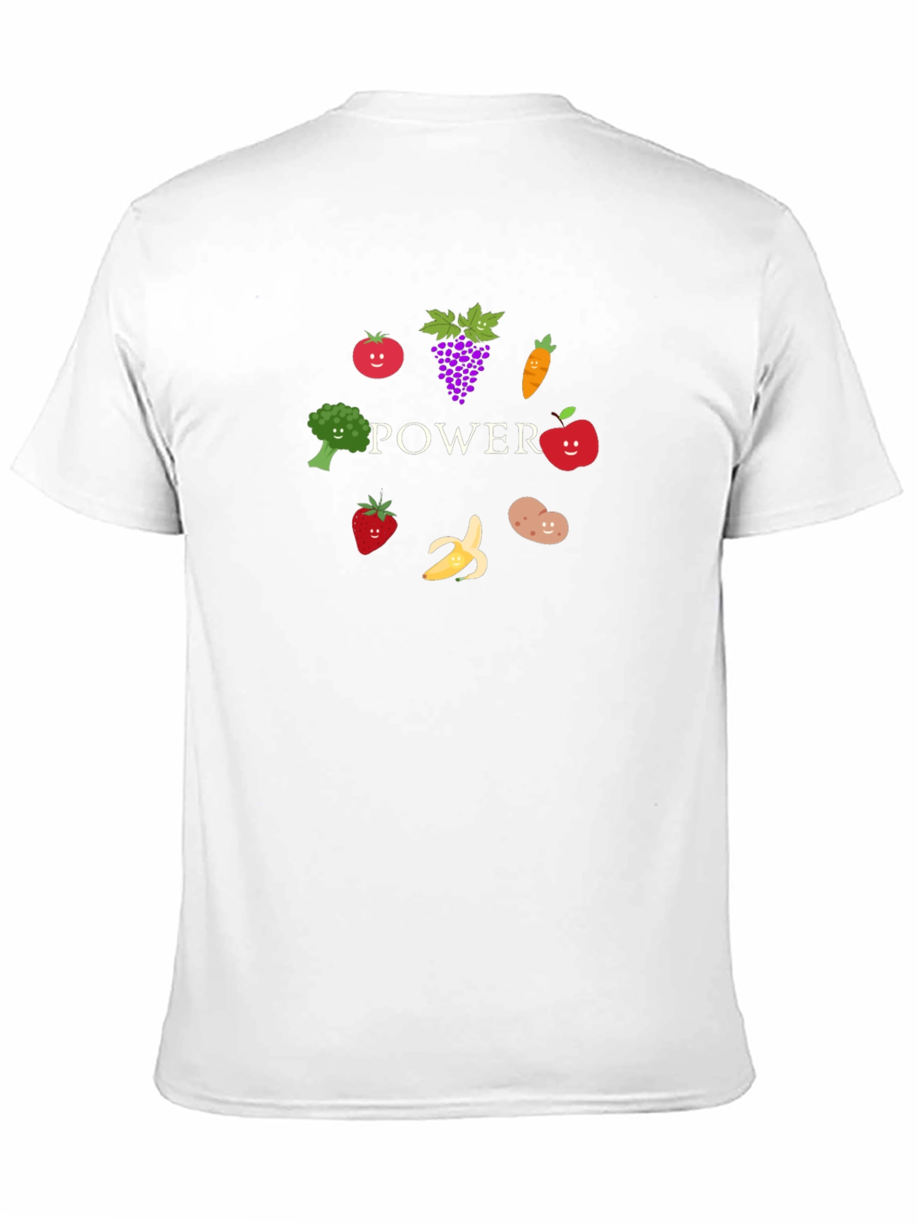 Vegan Power Tee - Fruits and Vegetables