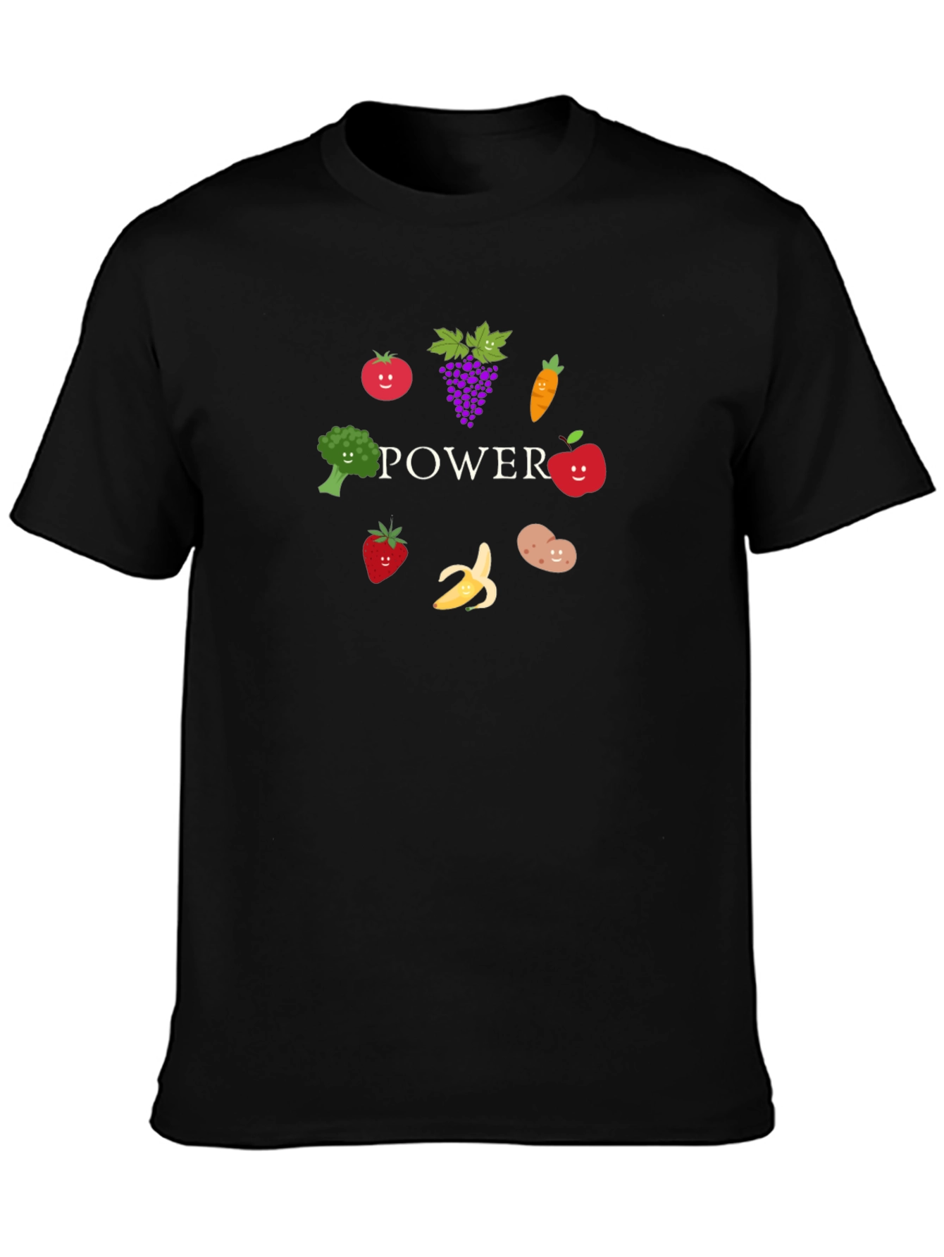Vegan Power Tee - Fruits and Vegetables