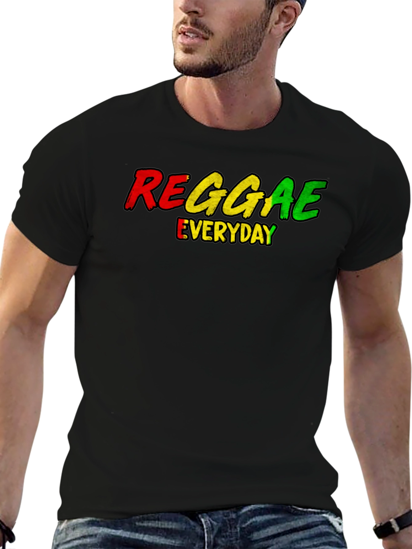 Reggae Everyday Graphic Tee - Rasta Inspired Shirt