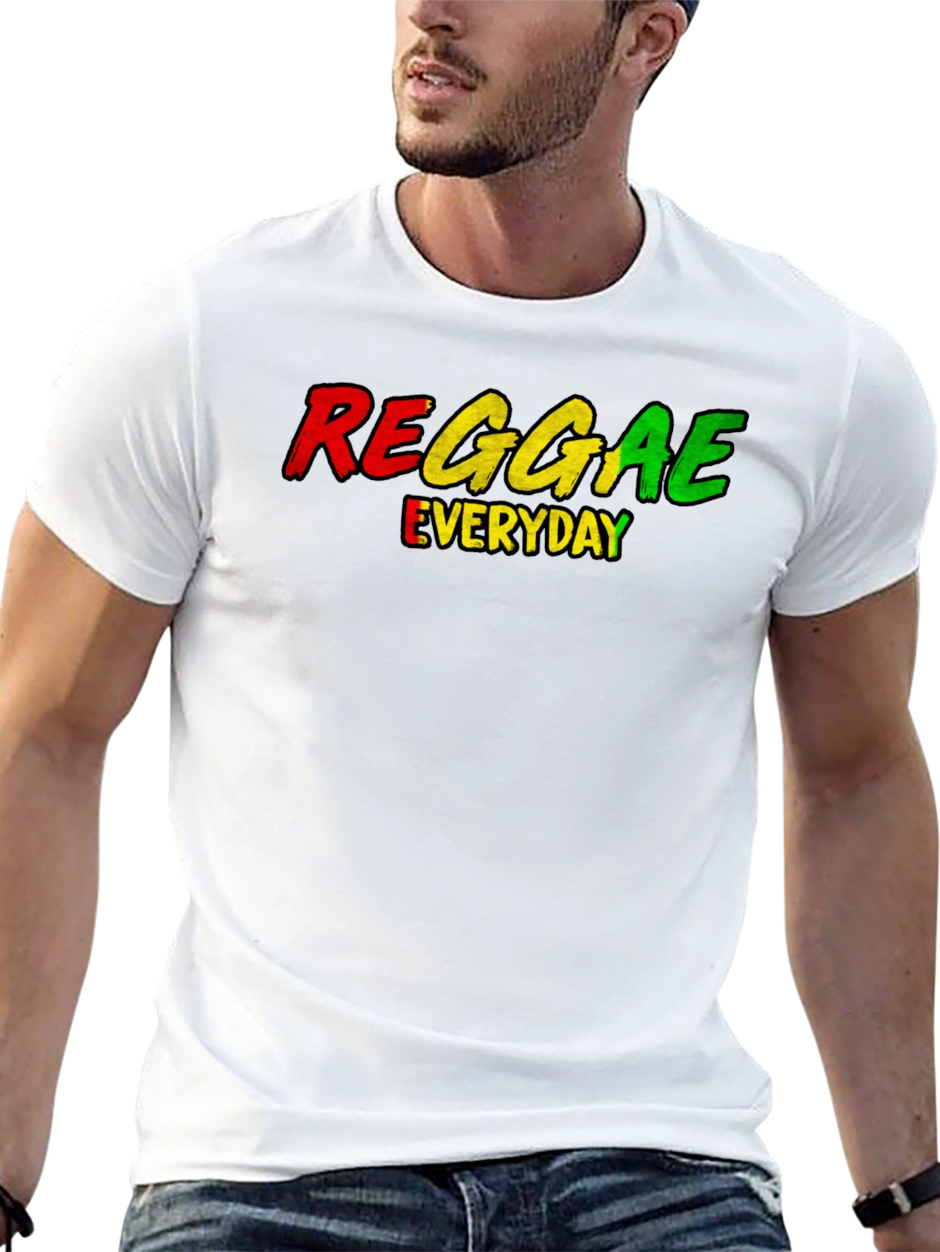 Reggae Everyday Graphic Tee - Rasta Inspired Shirt