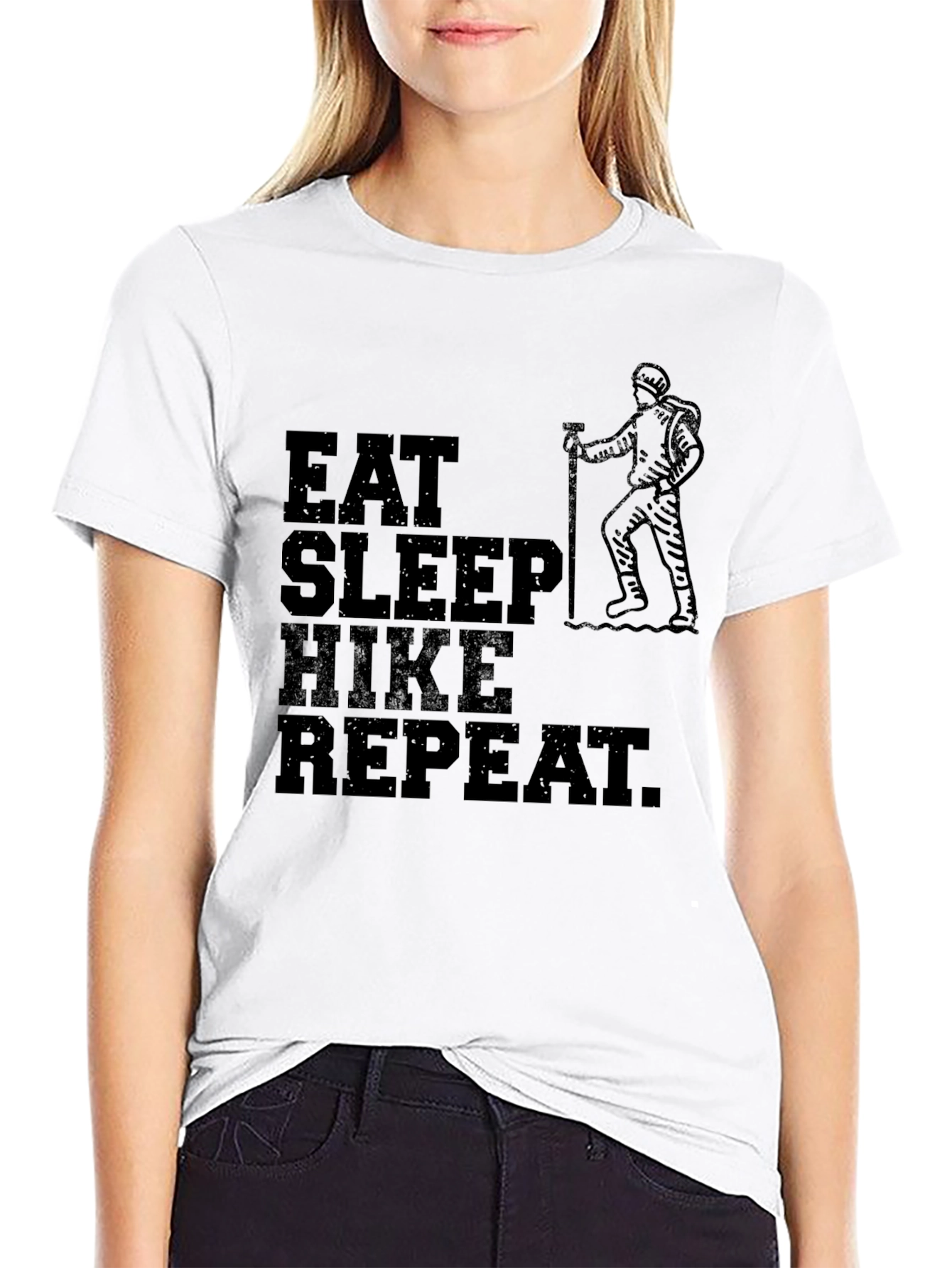 Eat Sleep Hike Repeat Graphic T-Shirt