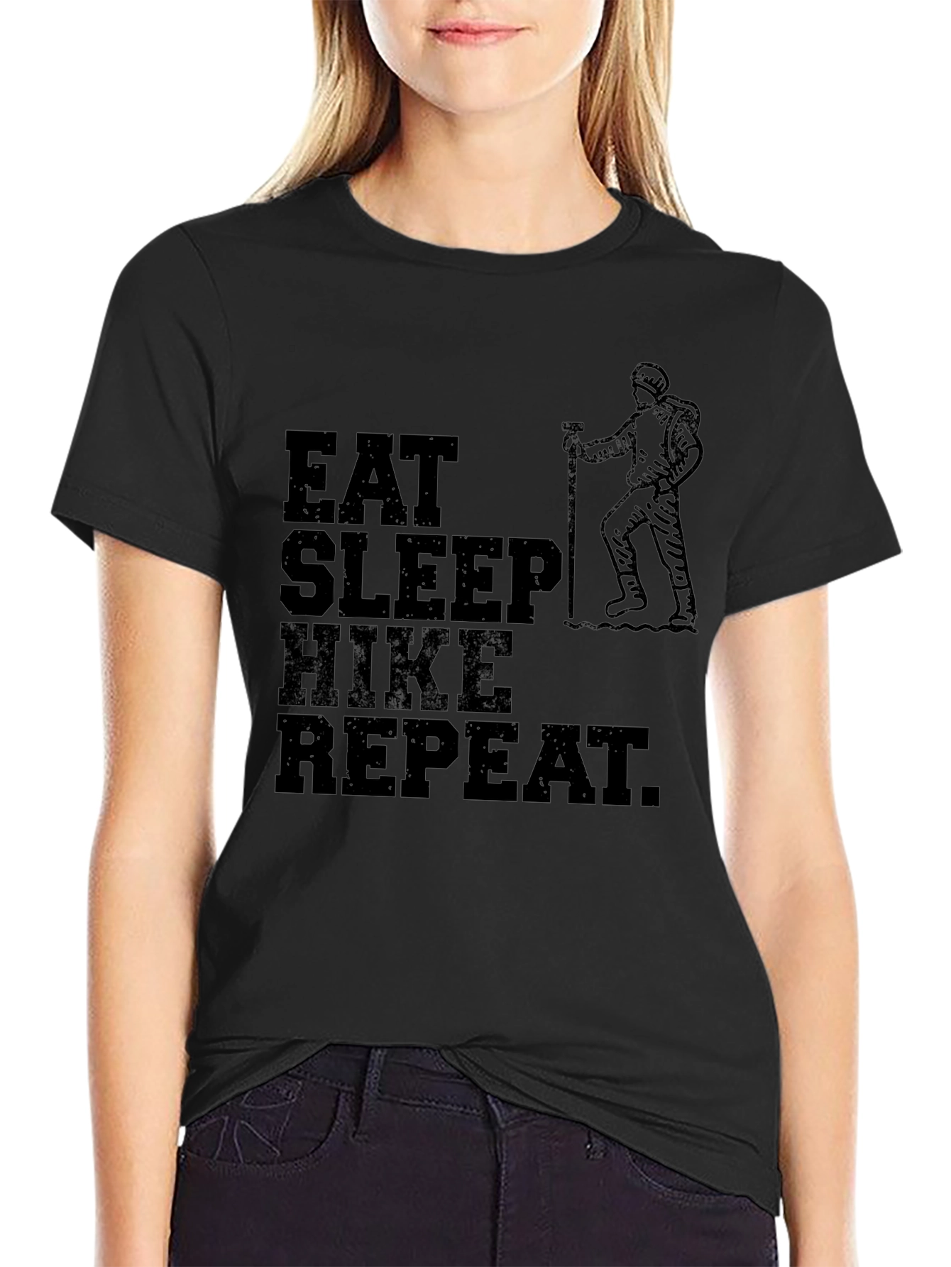 Eat Sleep Hike Repeat Graphic T-Shirt