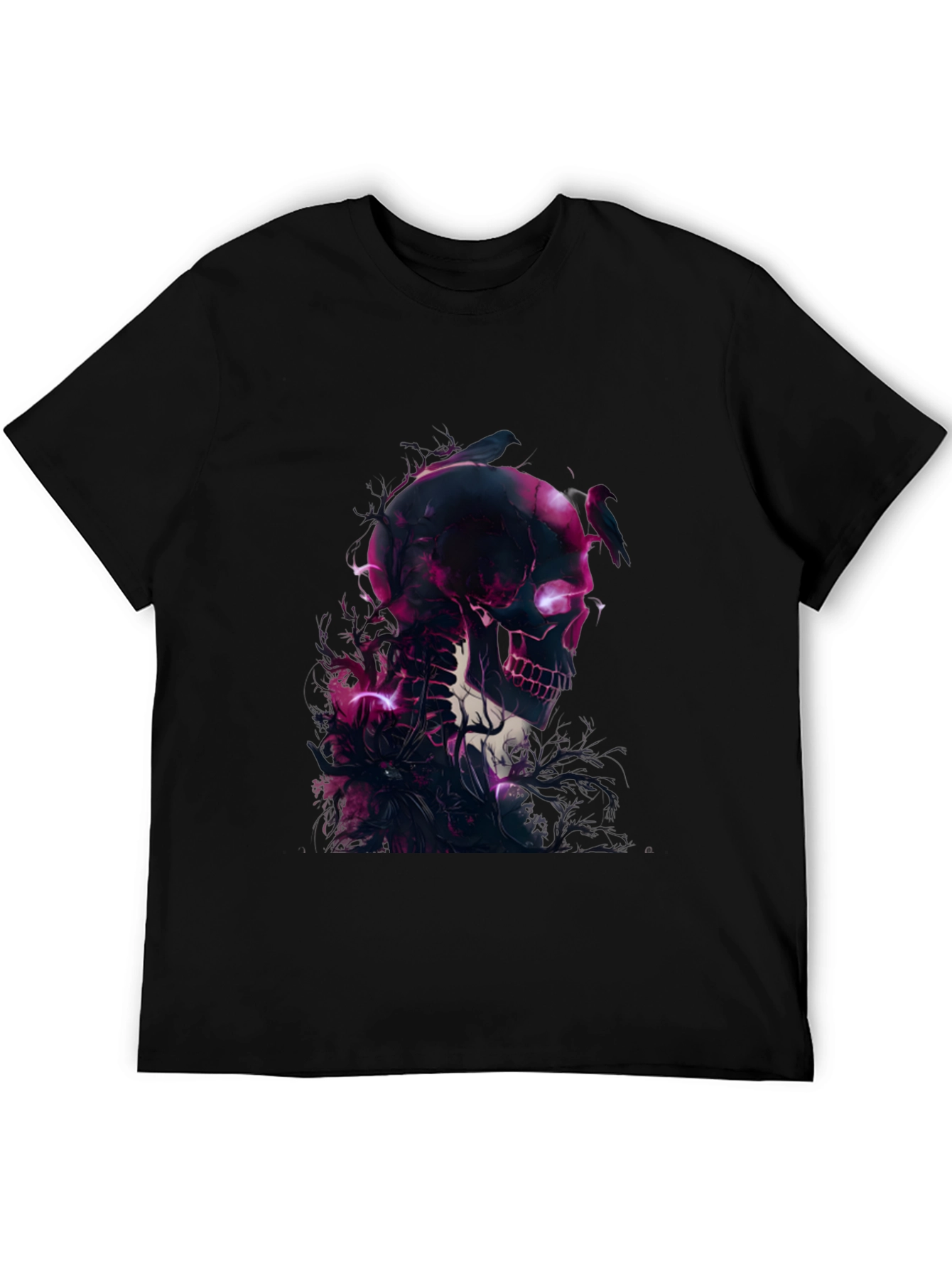 Skull & Raven Graphic Black T-Shirt