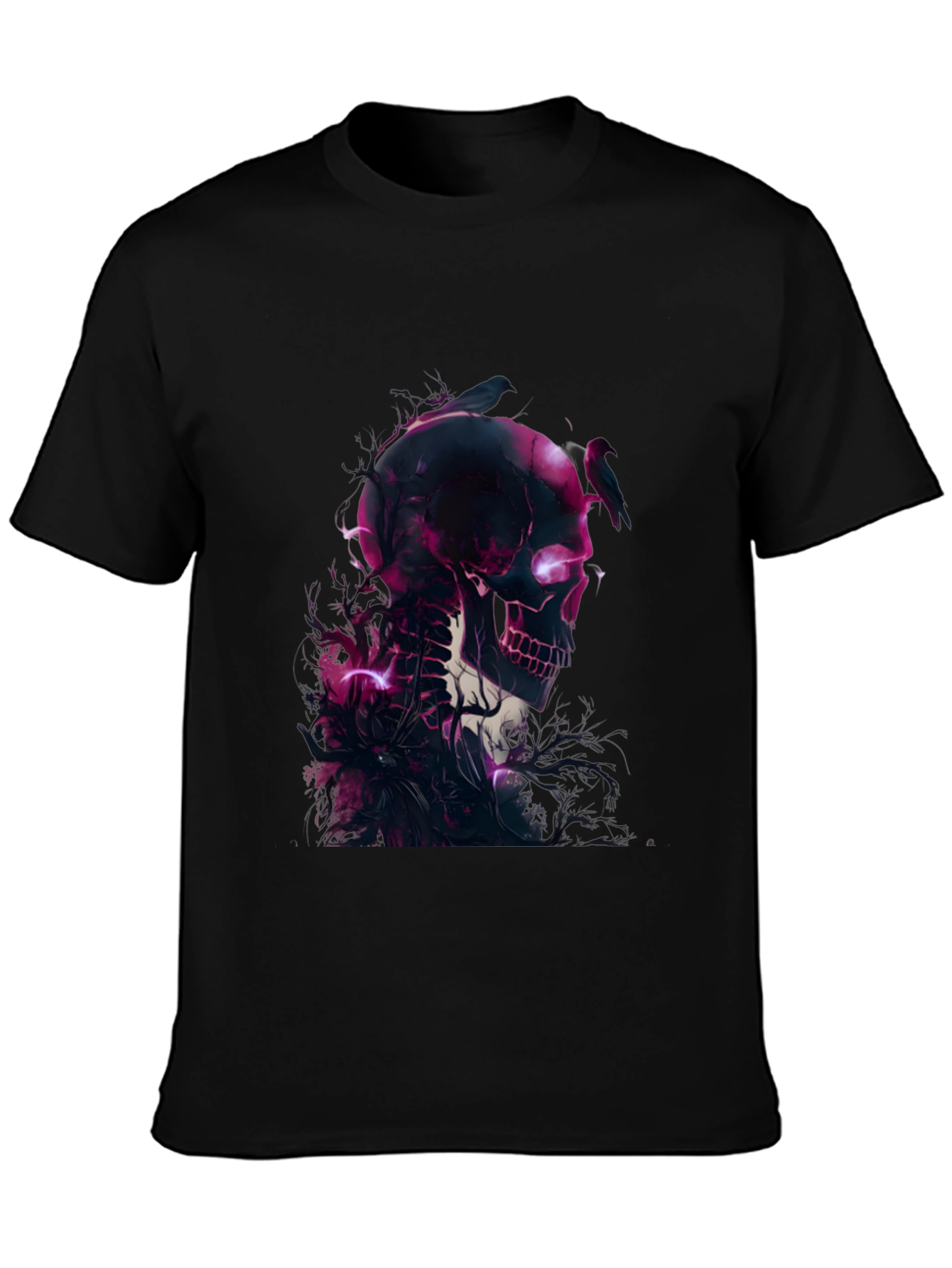 Skull & Raven Graphic Black T-Shirt