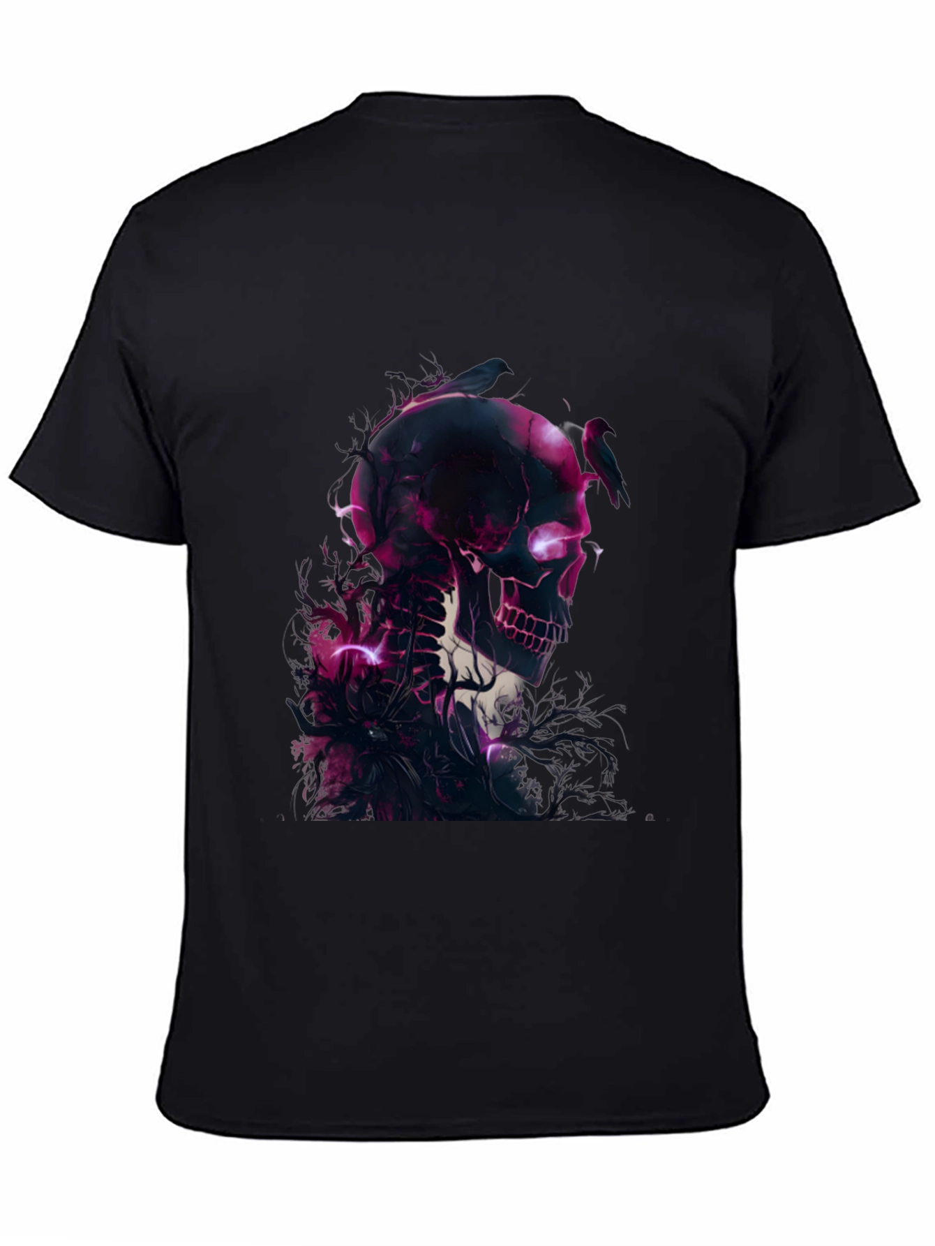 Skull & Raven Graphic Black T-Shirt