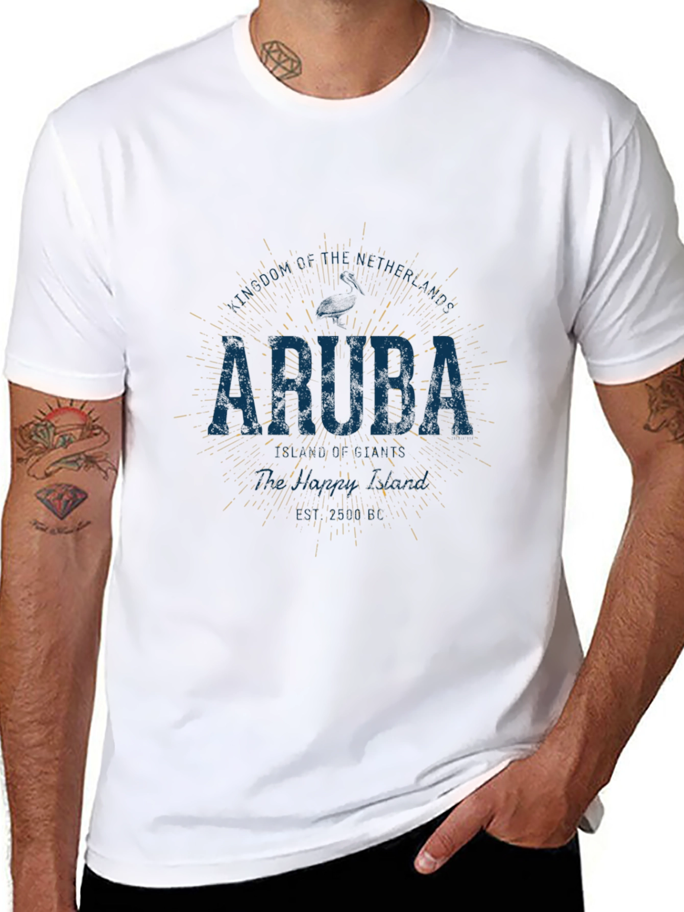 Aruba Graphic Print Crew Neck T-Shirt