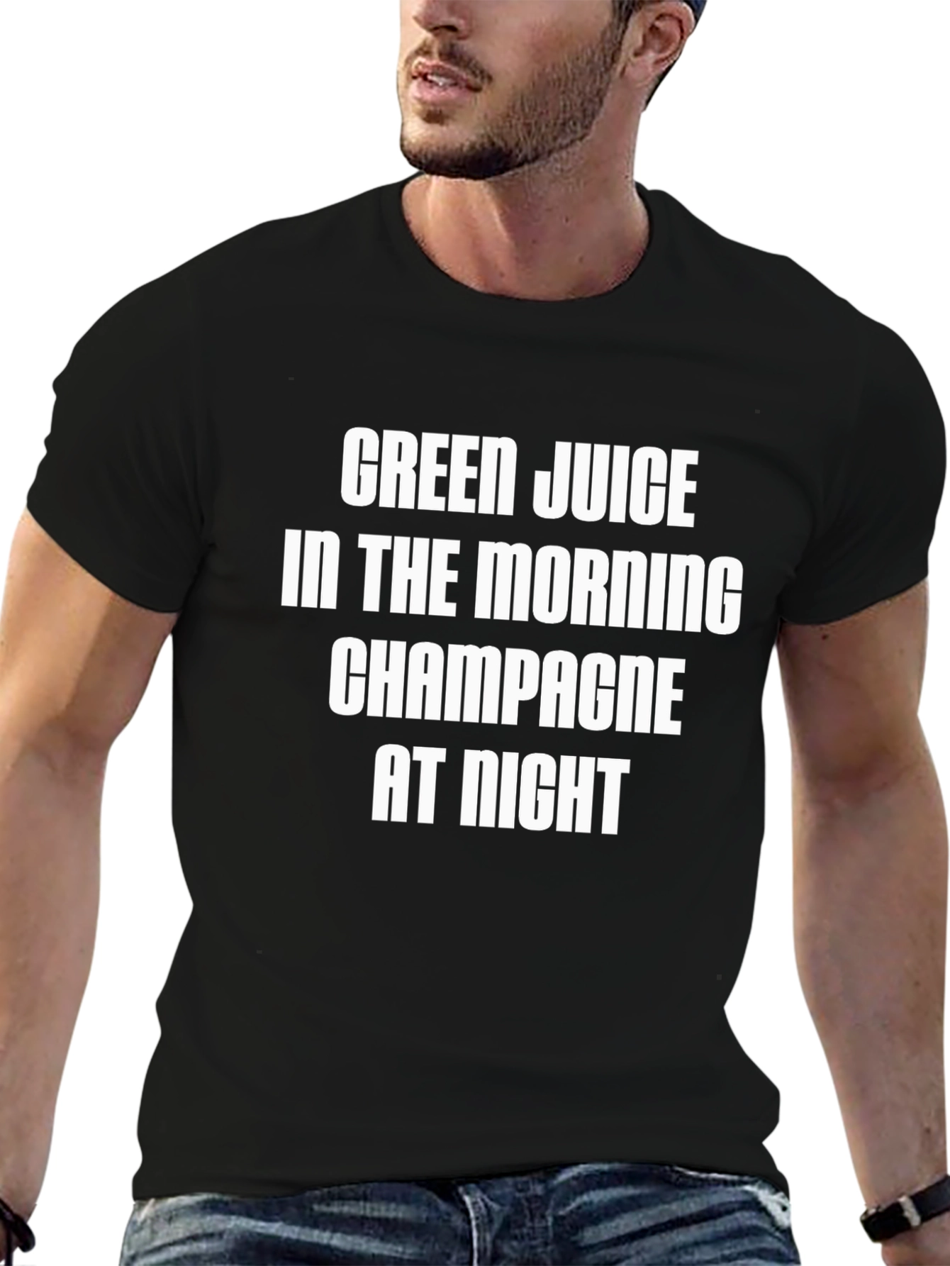 Green Juice Champagne Graphic Tee