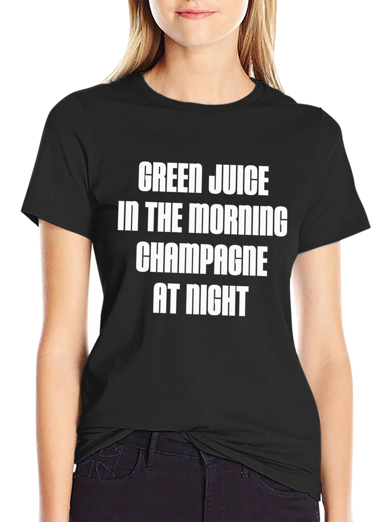 Green Juice Champagne Graphic Tee