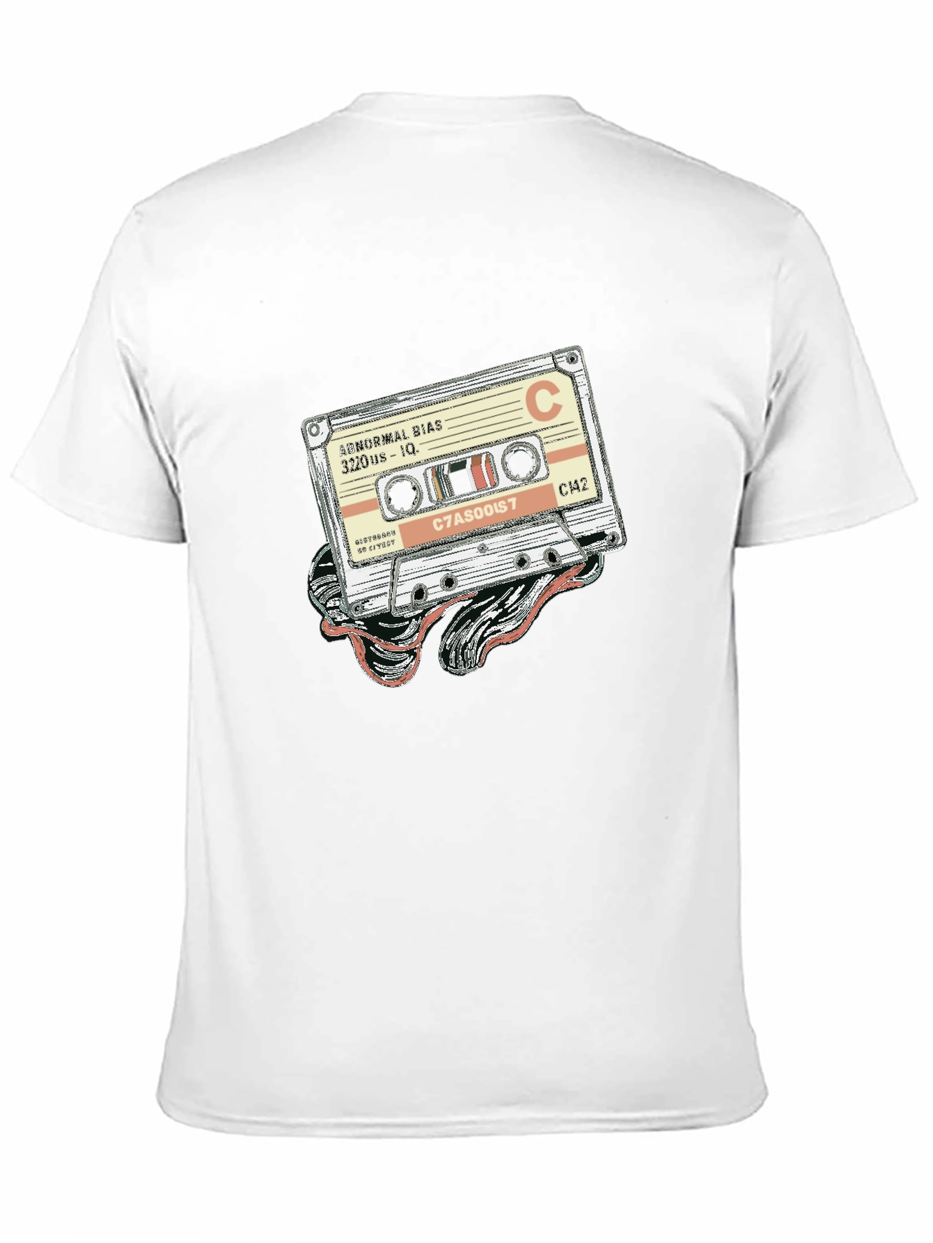 Retro Cassette Tape Graphic Tee - Classic Music Style