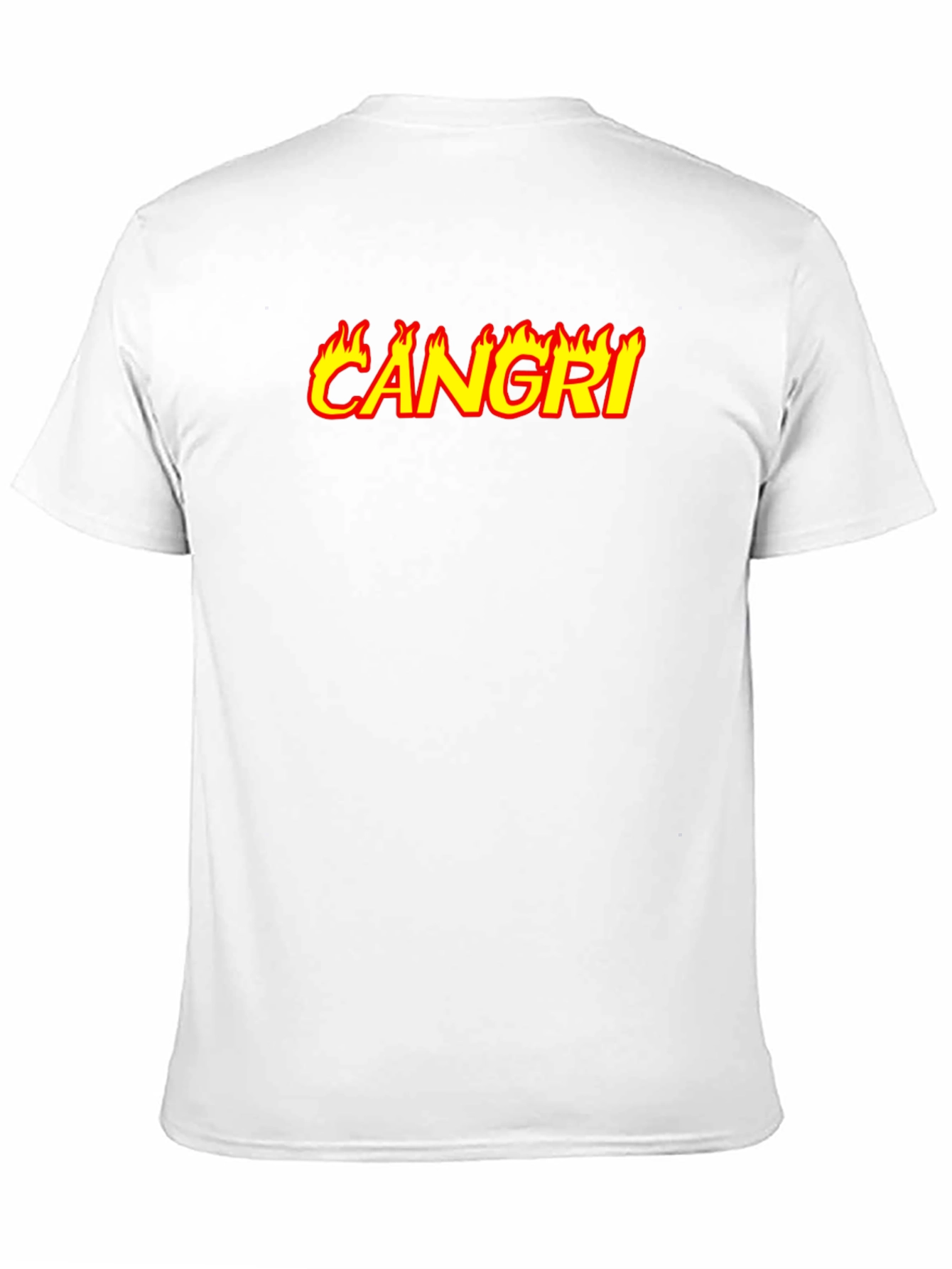 CAN GRI Flame Graphic Black T-Shirt