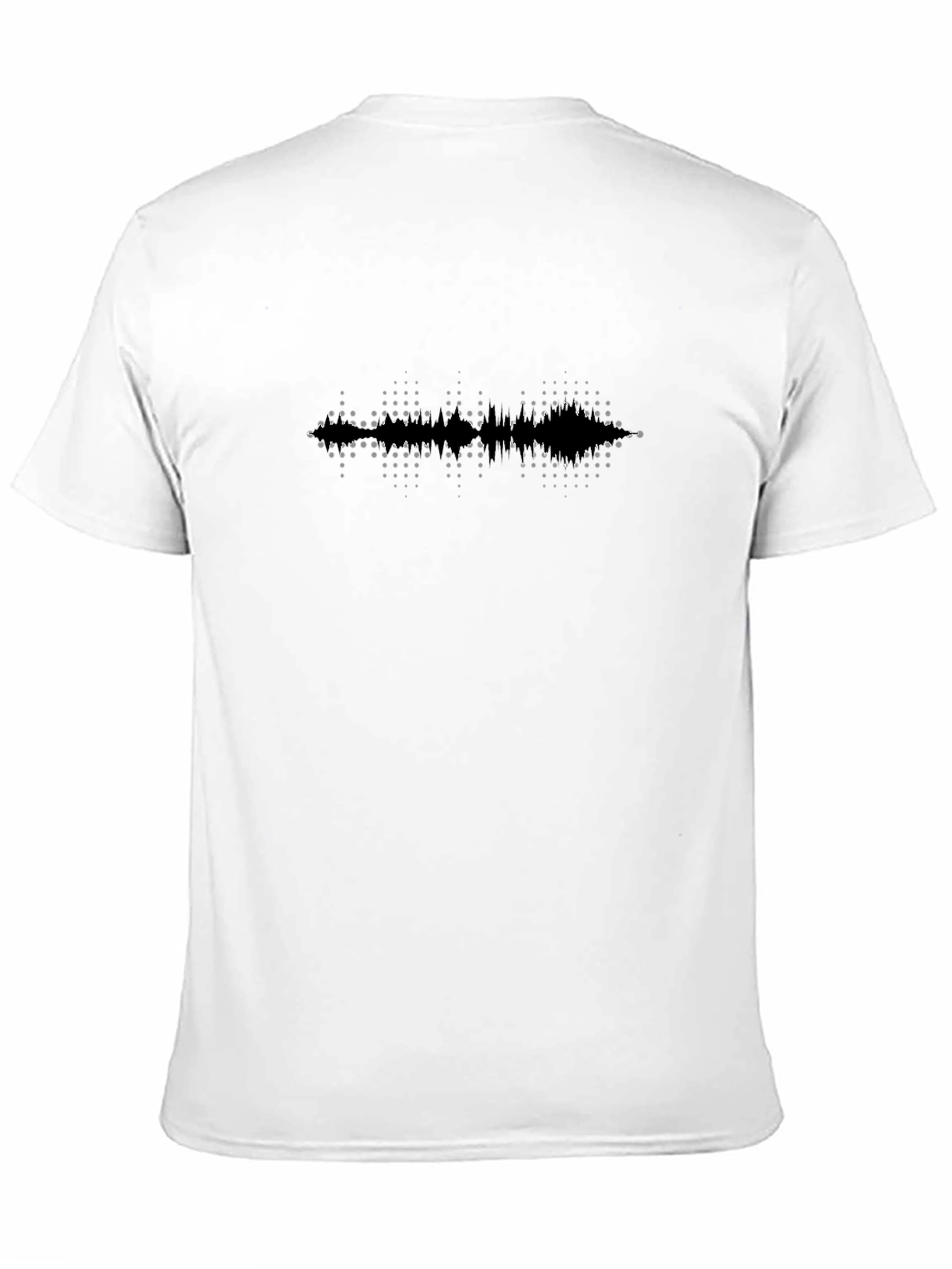 Modern Soundwave Graphic Black T-Shirt