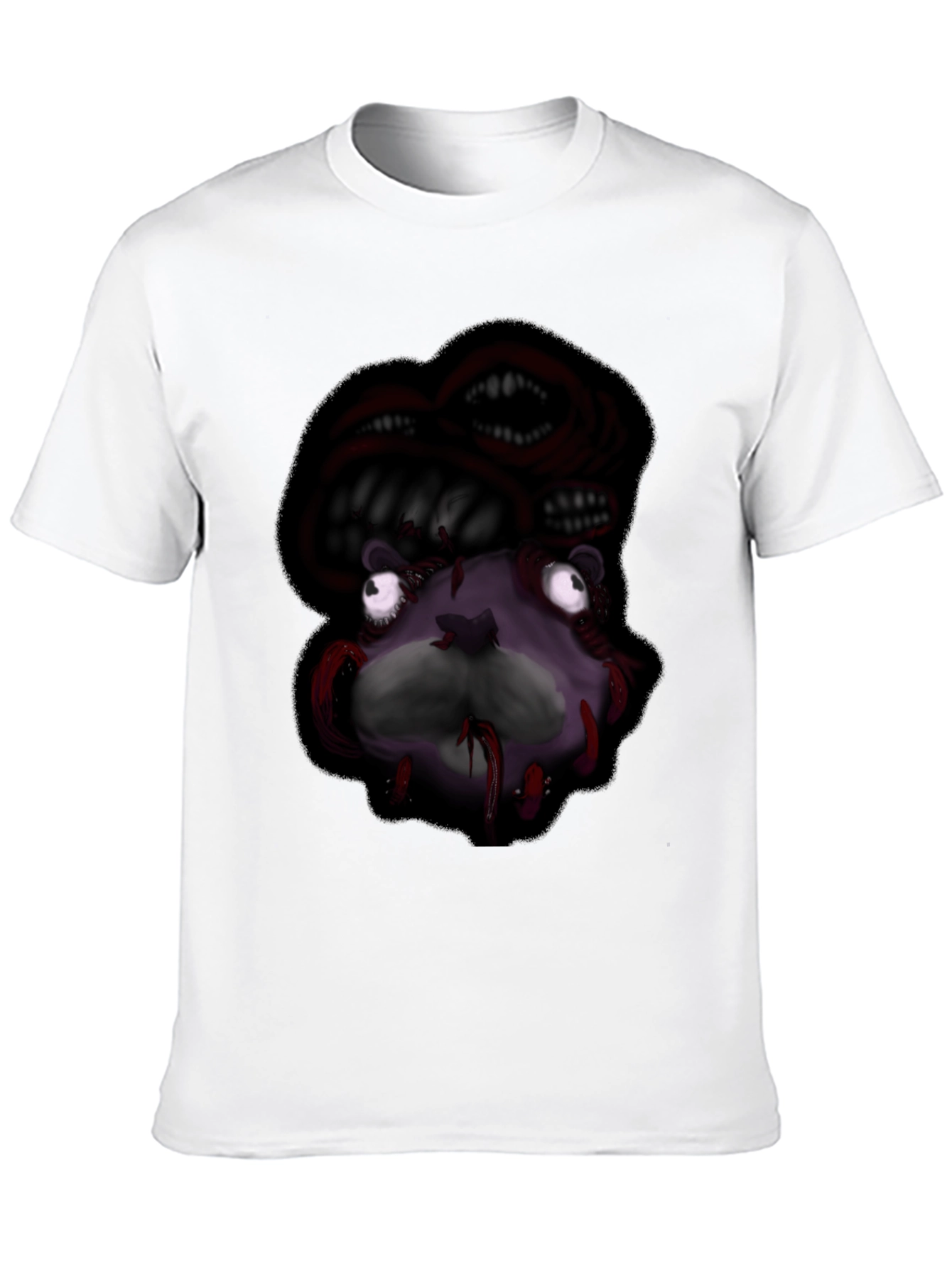 Creepy Monster Graphic Black T-Shirt