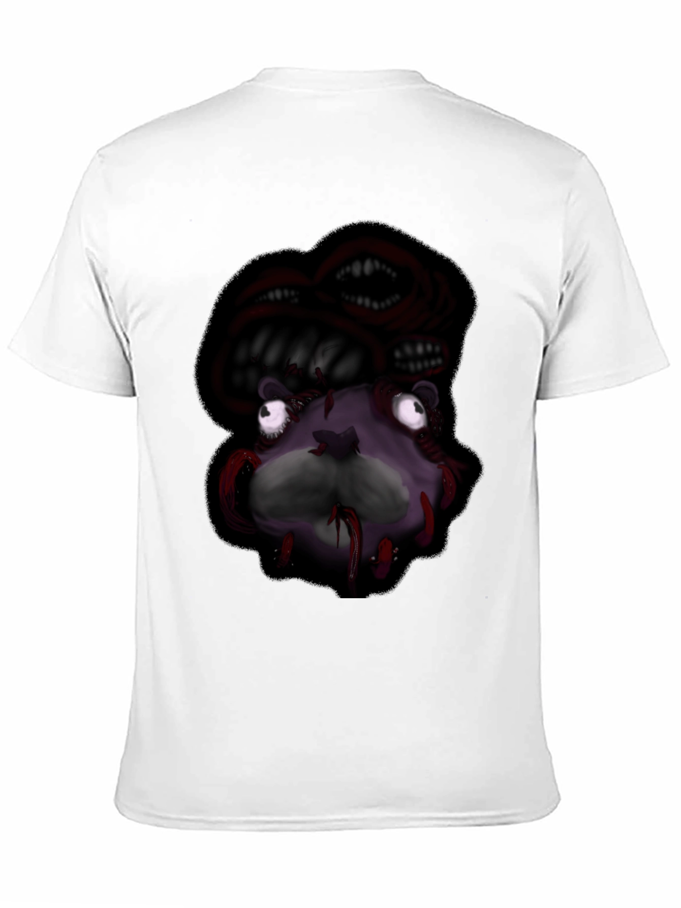 Creepy Monster Graphic Black T-Shirt