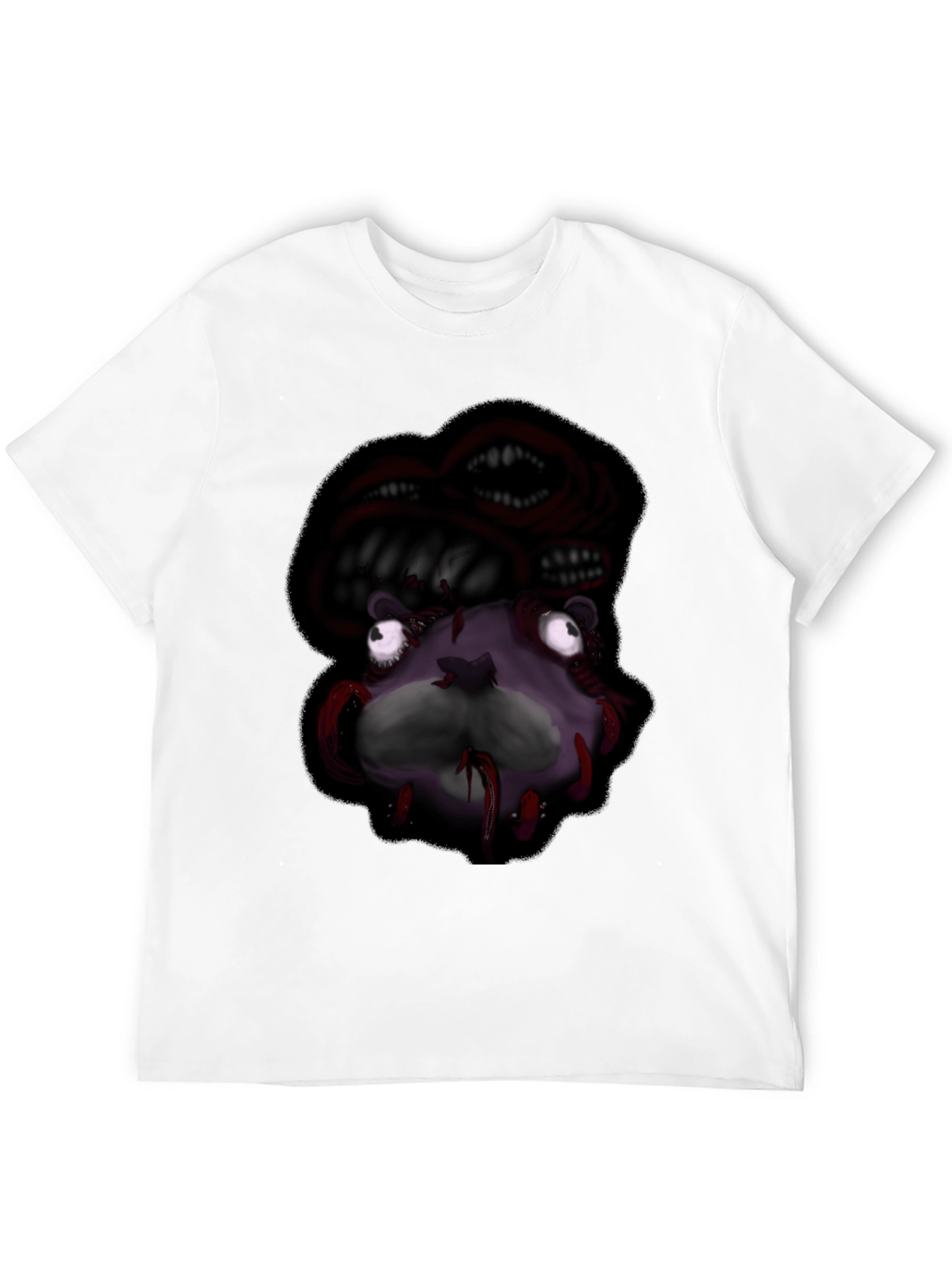 Creepy Monster Graphic Black T-Shirt
